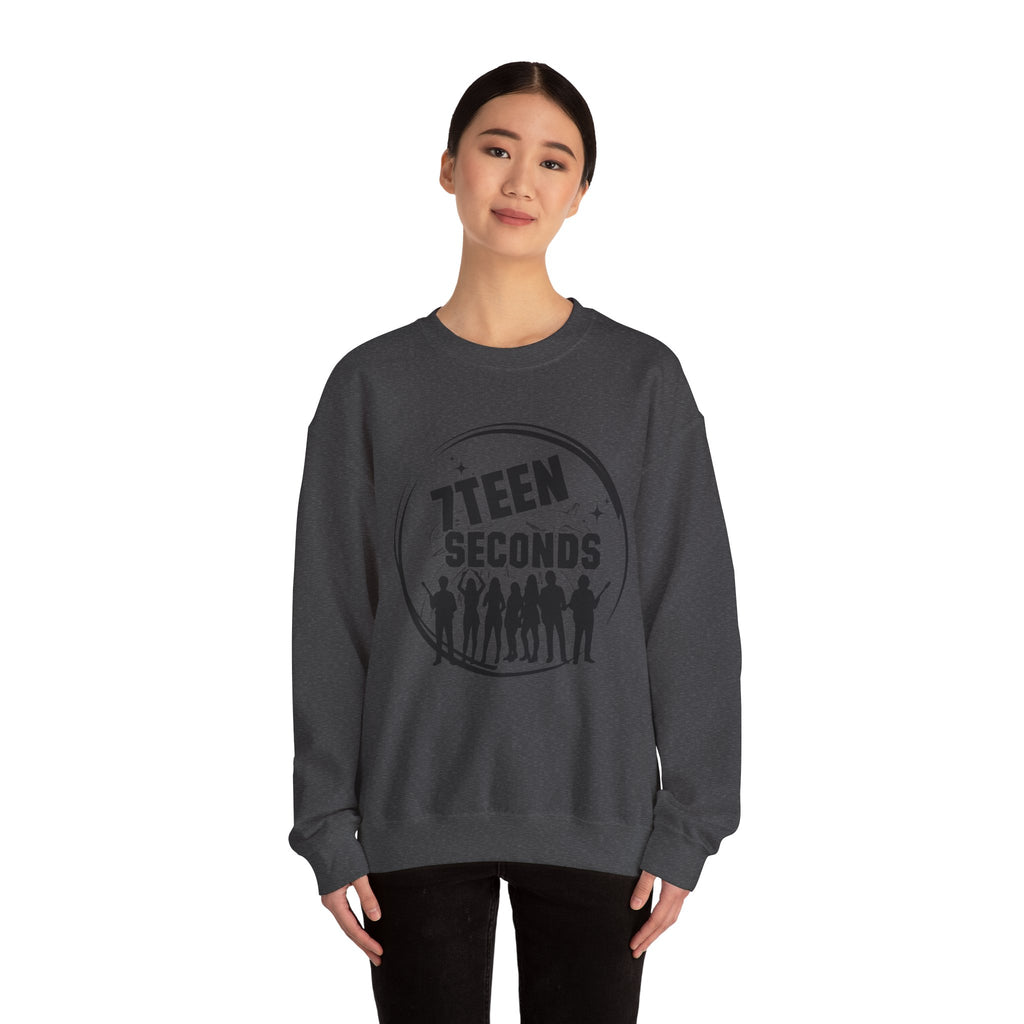 7Teen Seconds White Crewneck Sweatshirt | Classic Pullover