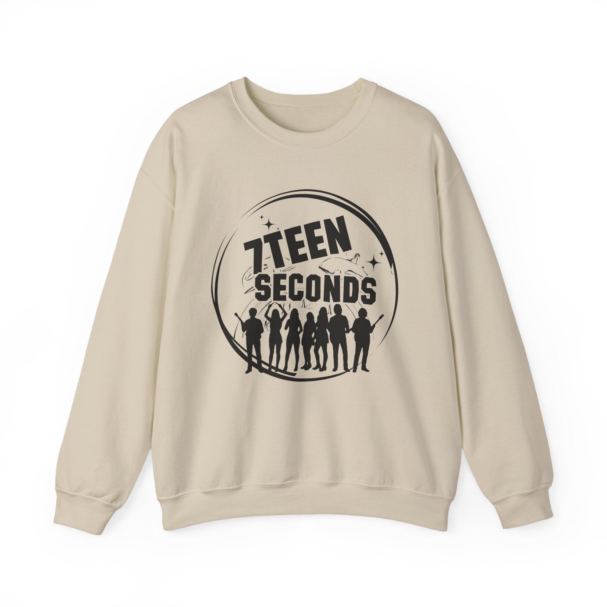 7Teen Seconds White Crewneck Sweatshirt | Classic Pullover