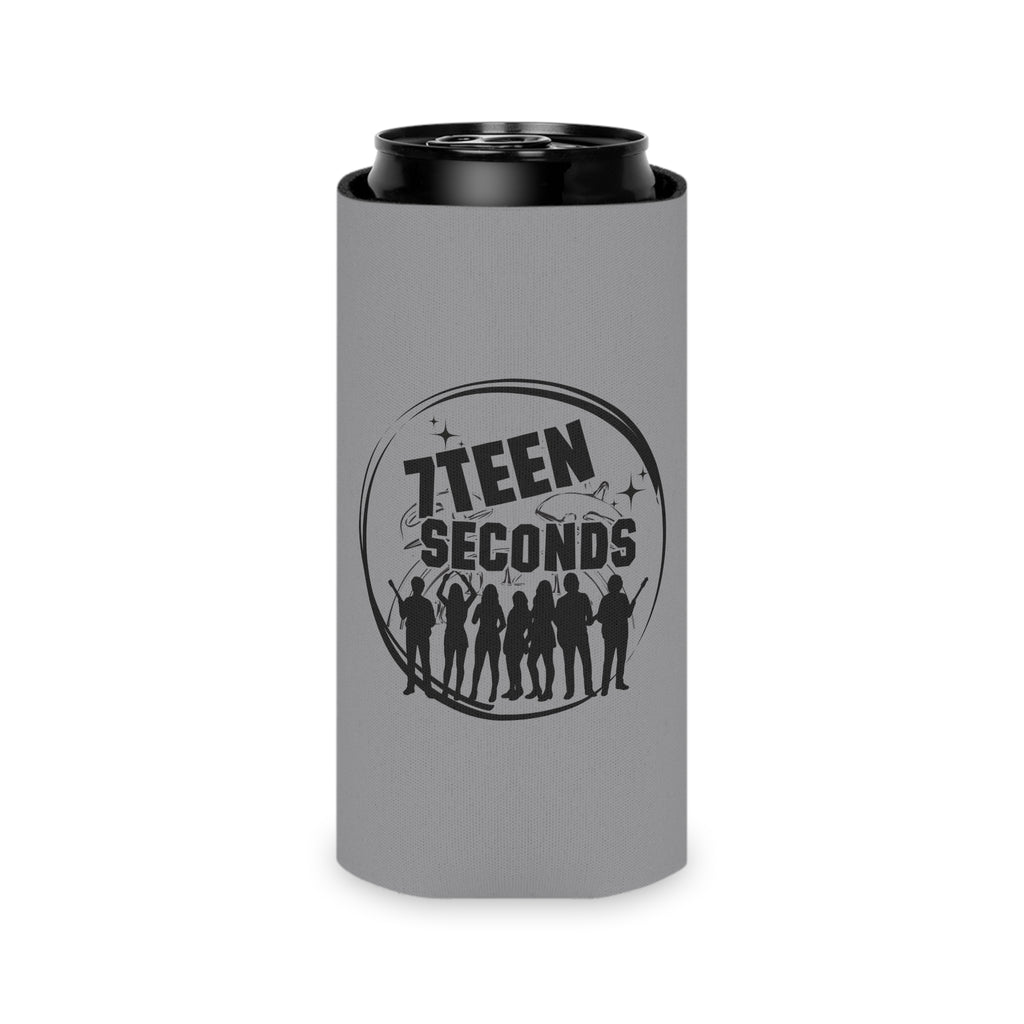 7TEEN SECONDS band logo Can Cooler | concert drink koozie