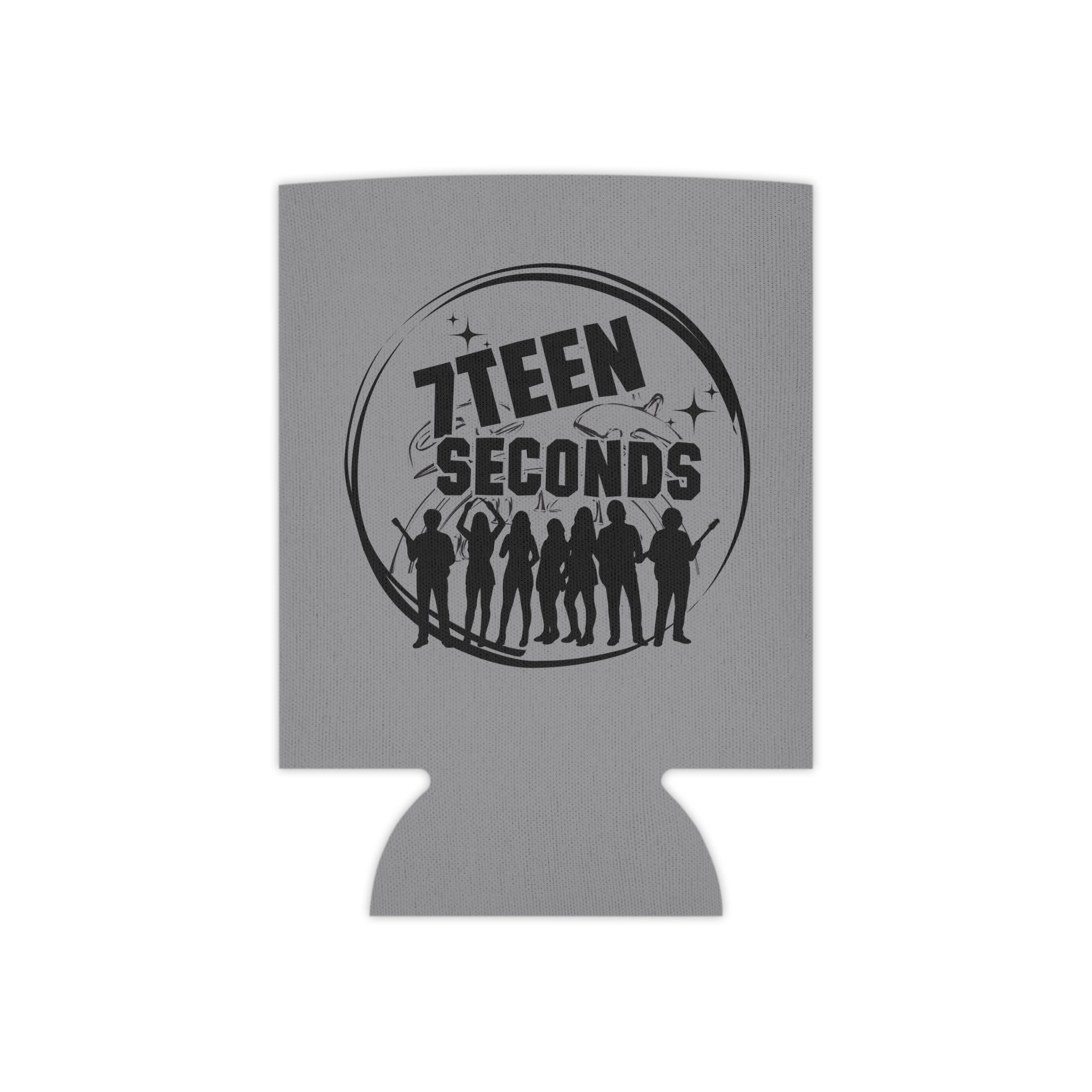 7TEEN SECONDS band logo Can Cooler | concert drink koozie