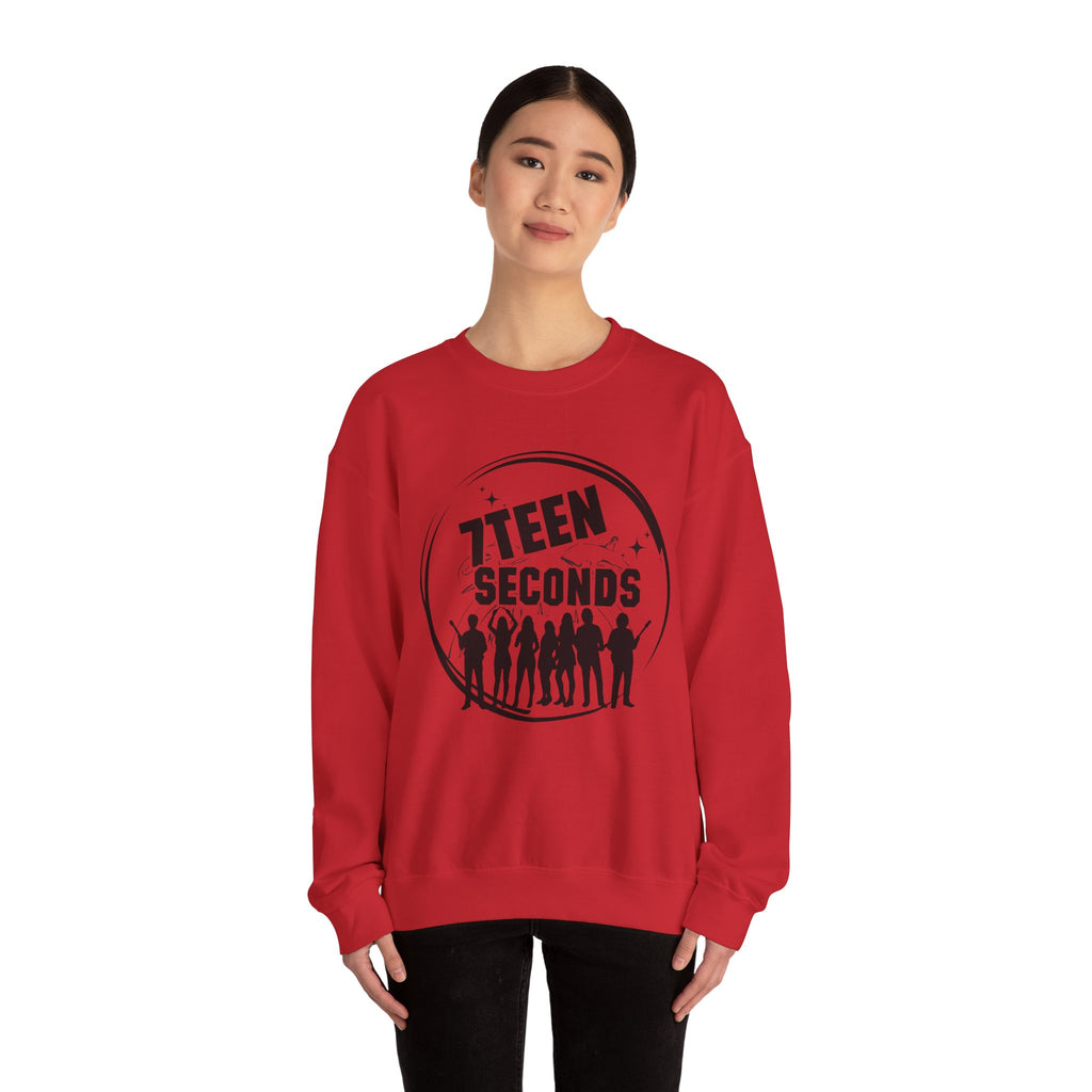7Teen Seconds White Crewneck Sweatshirt | Classic Pullover