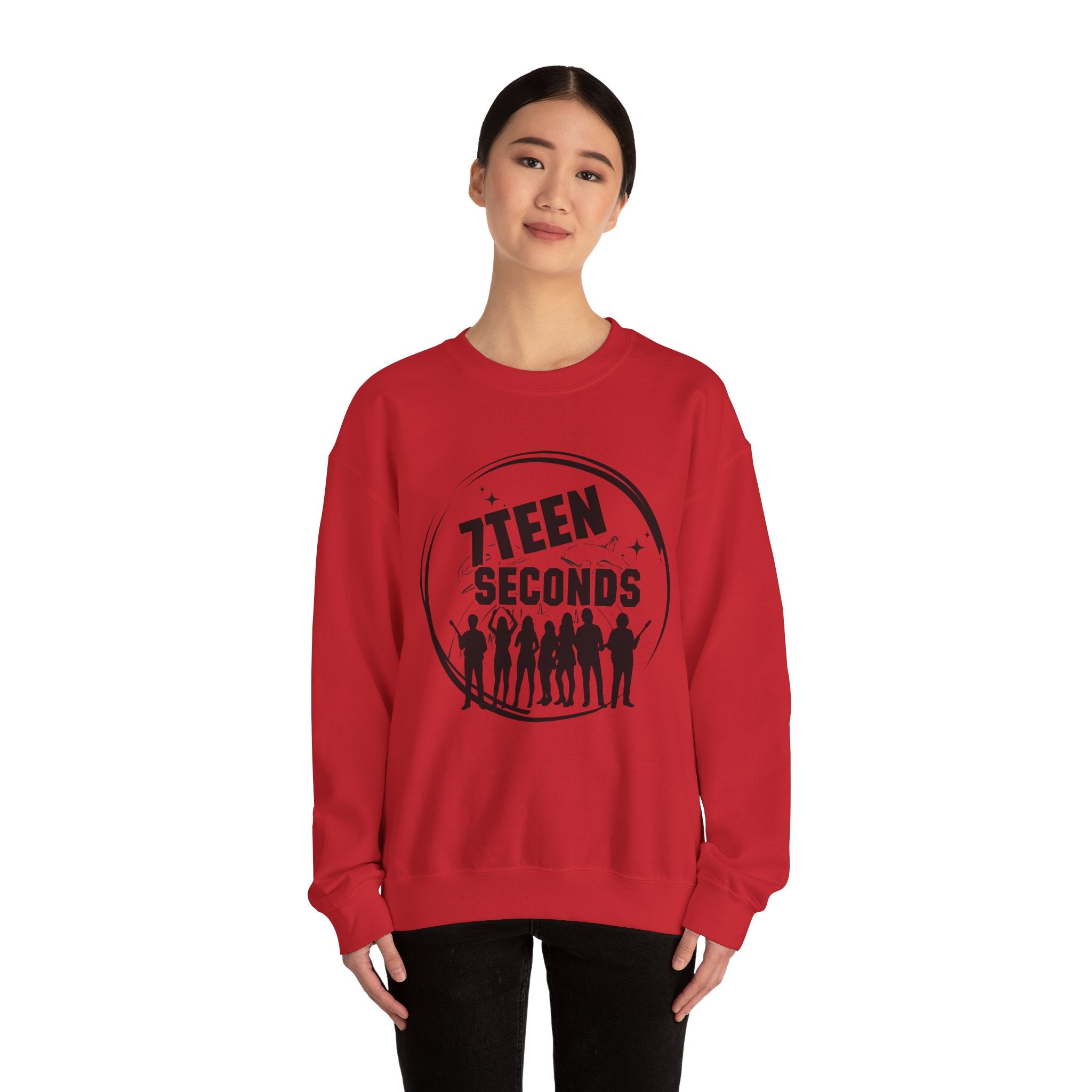 7Teen Seconds White Crewneck Sweatshirt | Classic Pullover