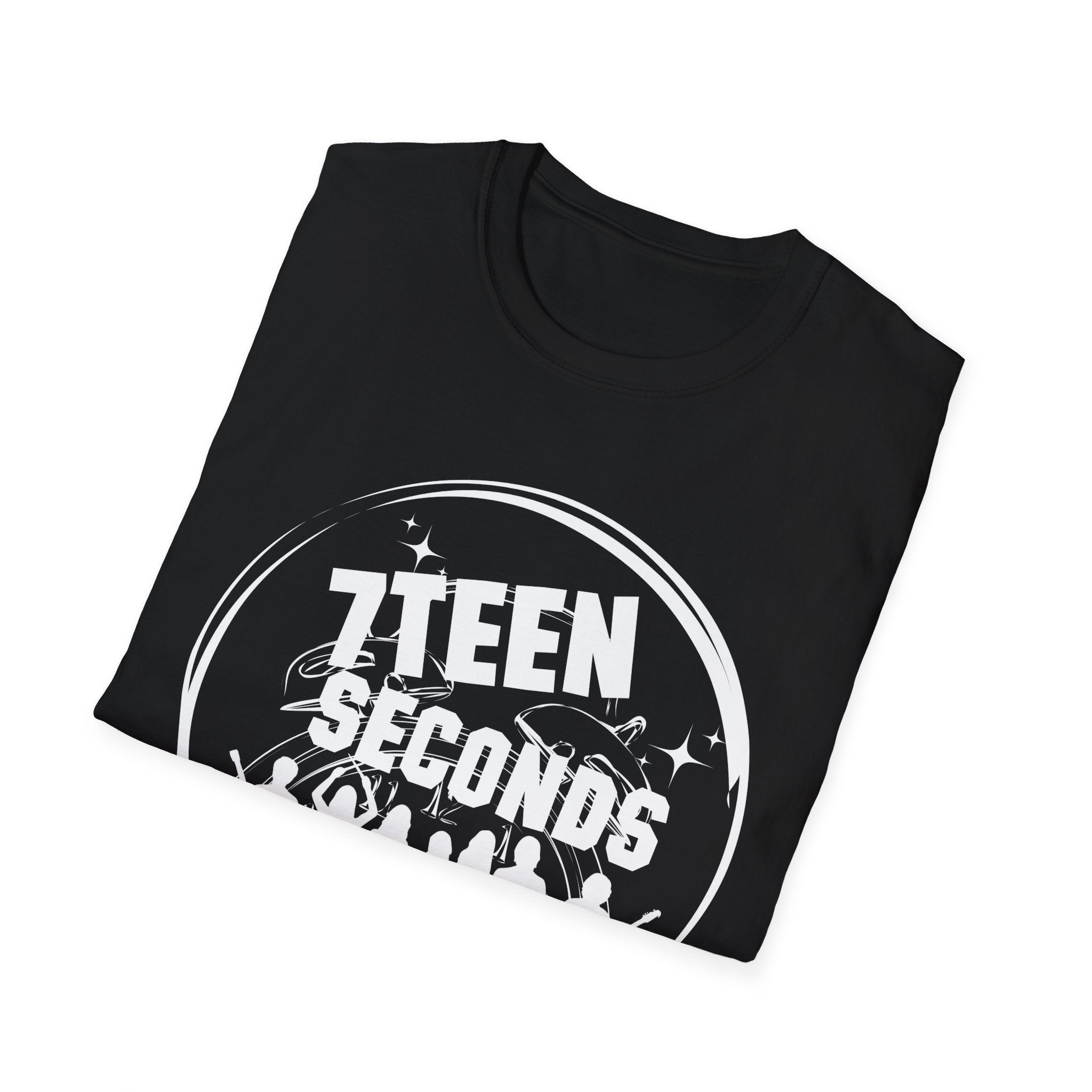 Teen Seconds silhouette band logo T-Shirt | music tee, orange crewneck