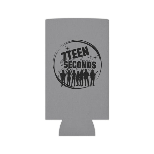 7TEEN SECONDS band logo Can Cooler | concert drink koozie