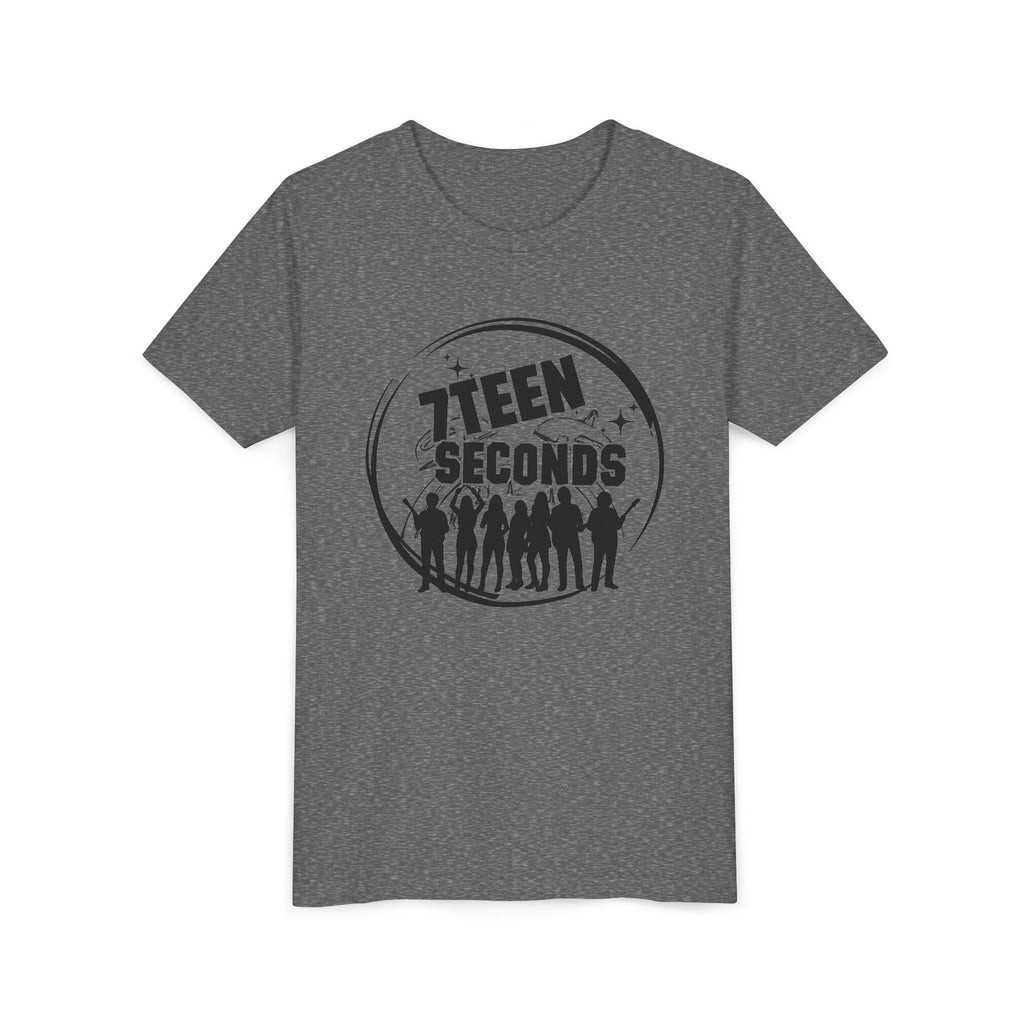 7 Teen Seconds silhouette band logo Youth Tee | Kids Graphic T-Shirt