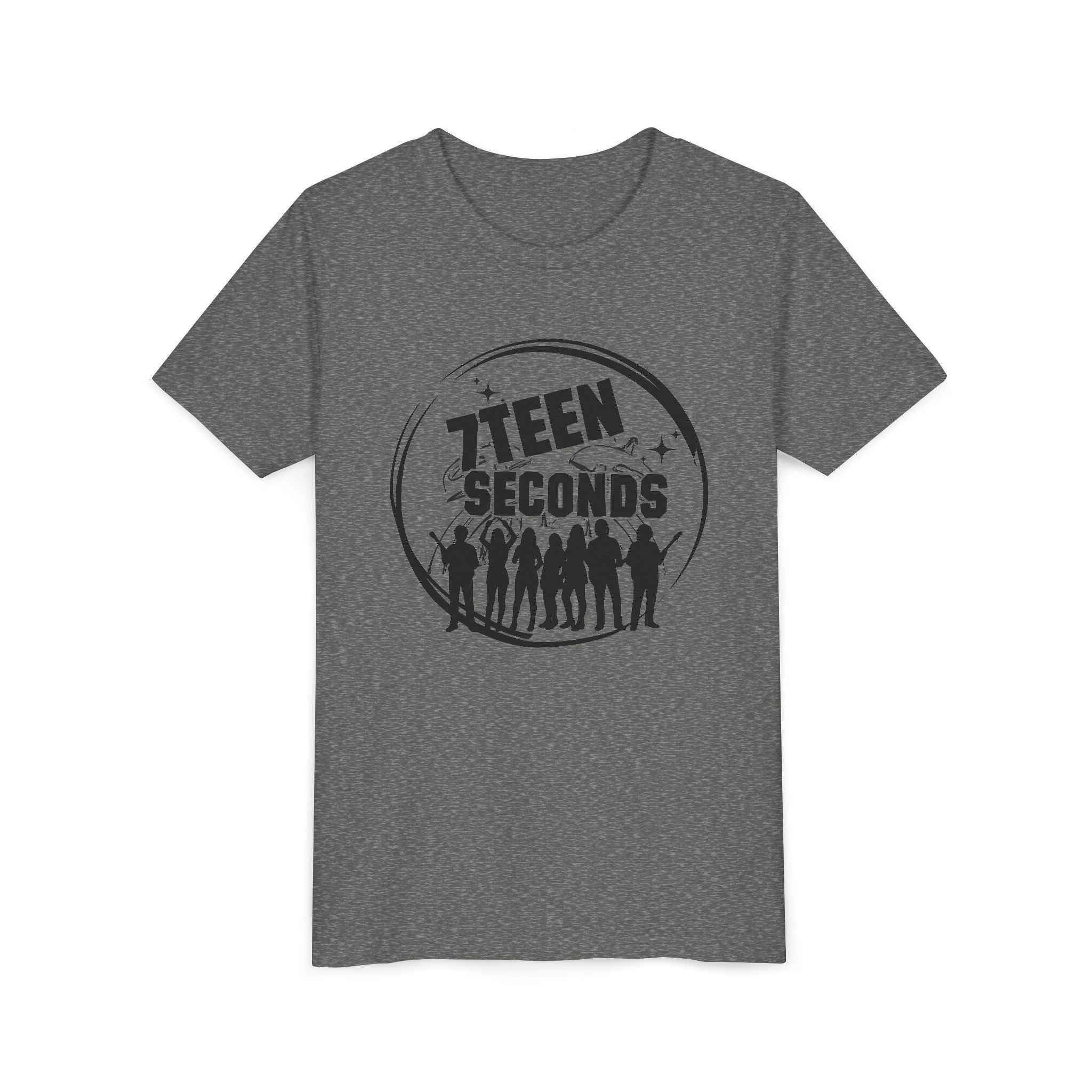 7 Teen Seconds silhouette band logo Youth Tee | Kids Graphic T-Shirt