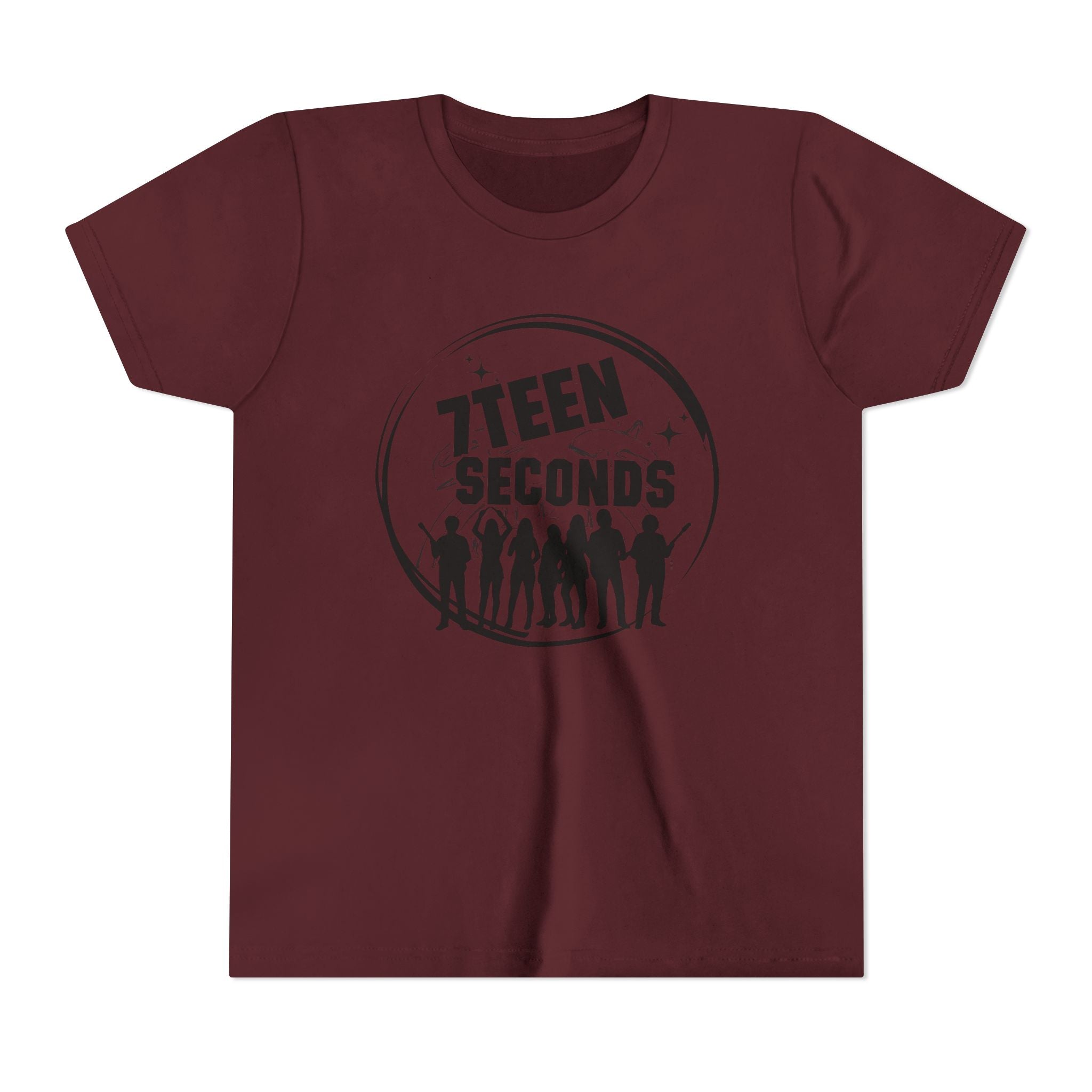 7 Teen Seconds silhouette band logo Youth Tee | Kids Graphic T-Shirt