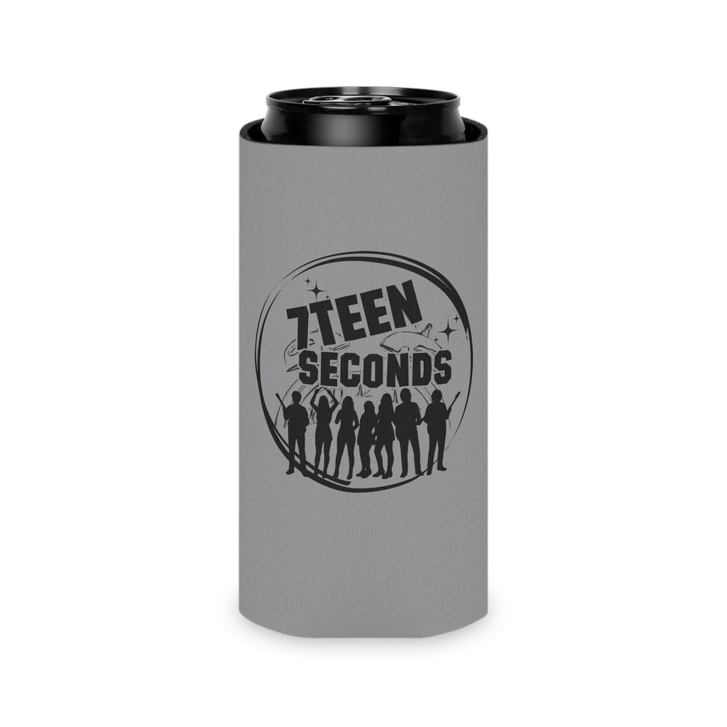 7TEEN SECONDS band logo Can Cooler | concert drink koozie