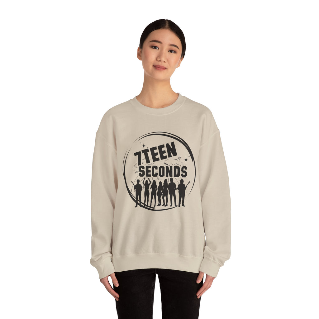 7Teen Seconds White Crewneck Sweatshirt | Classic Pullover