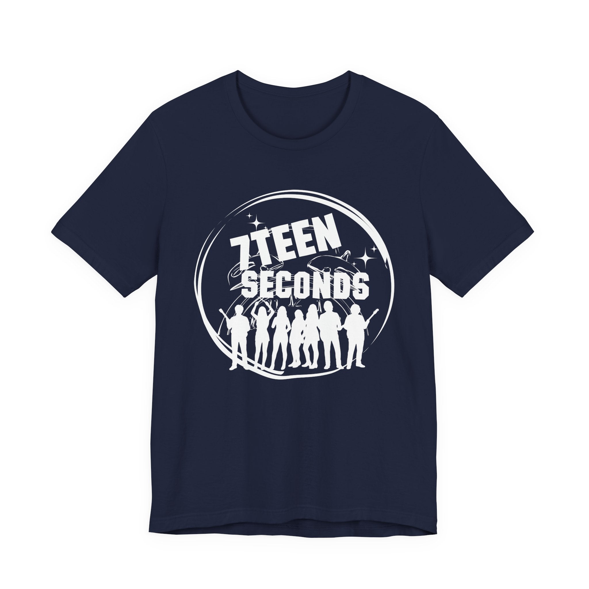 7Teen Seconds band logo T-Shirt | silhouette rock group tee