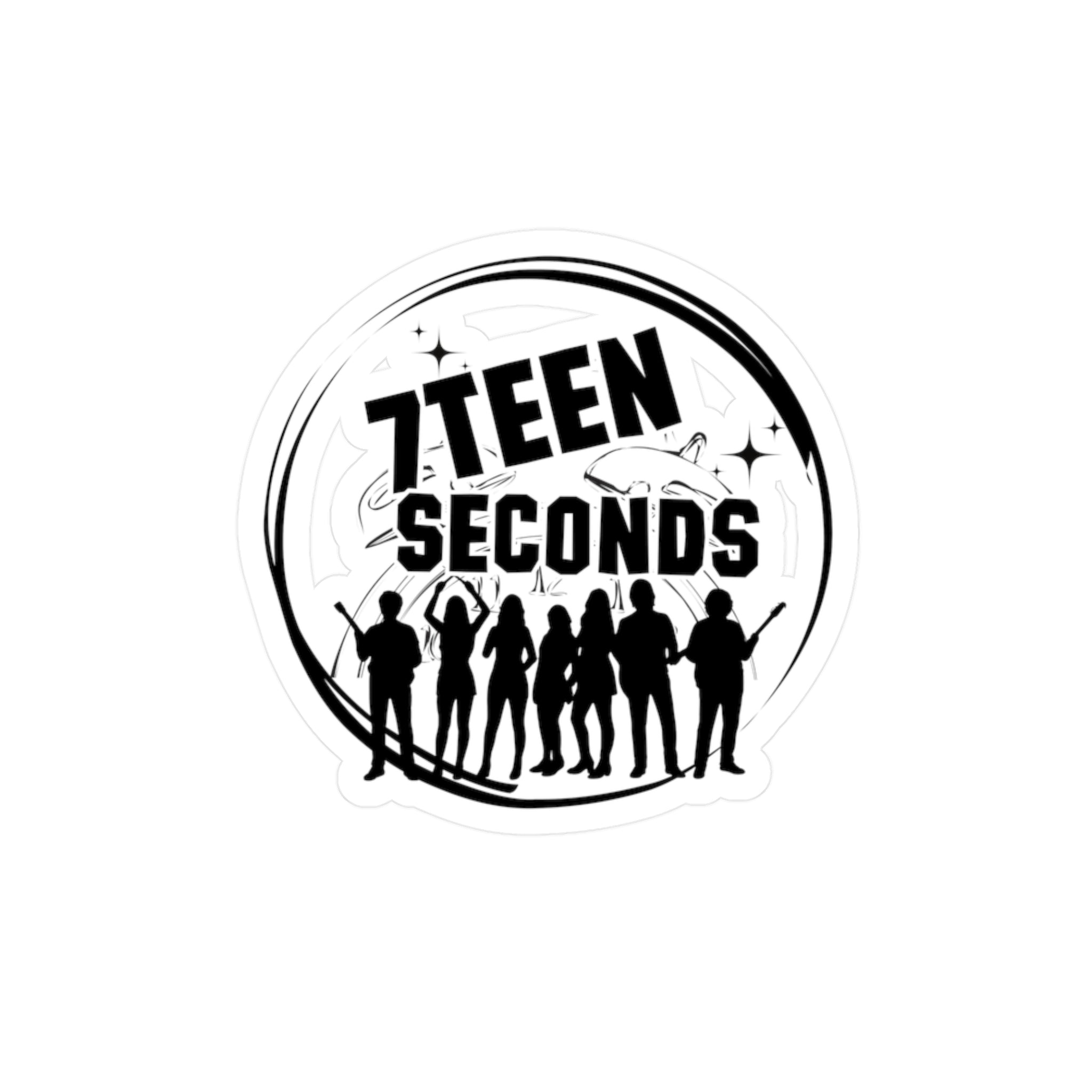 7Teen Seconds band logo Sticker | Kiss-Cut Vinyl Decal