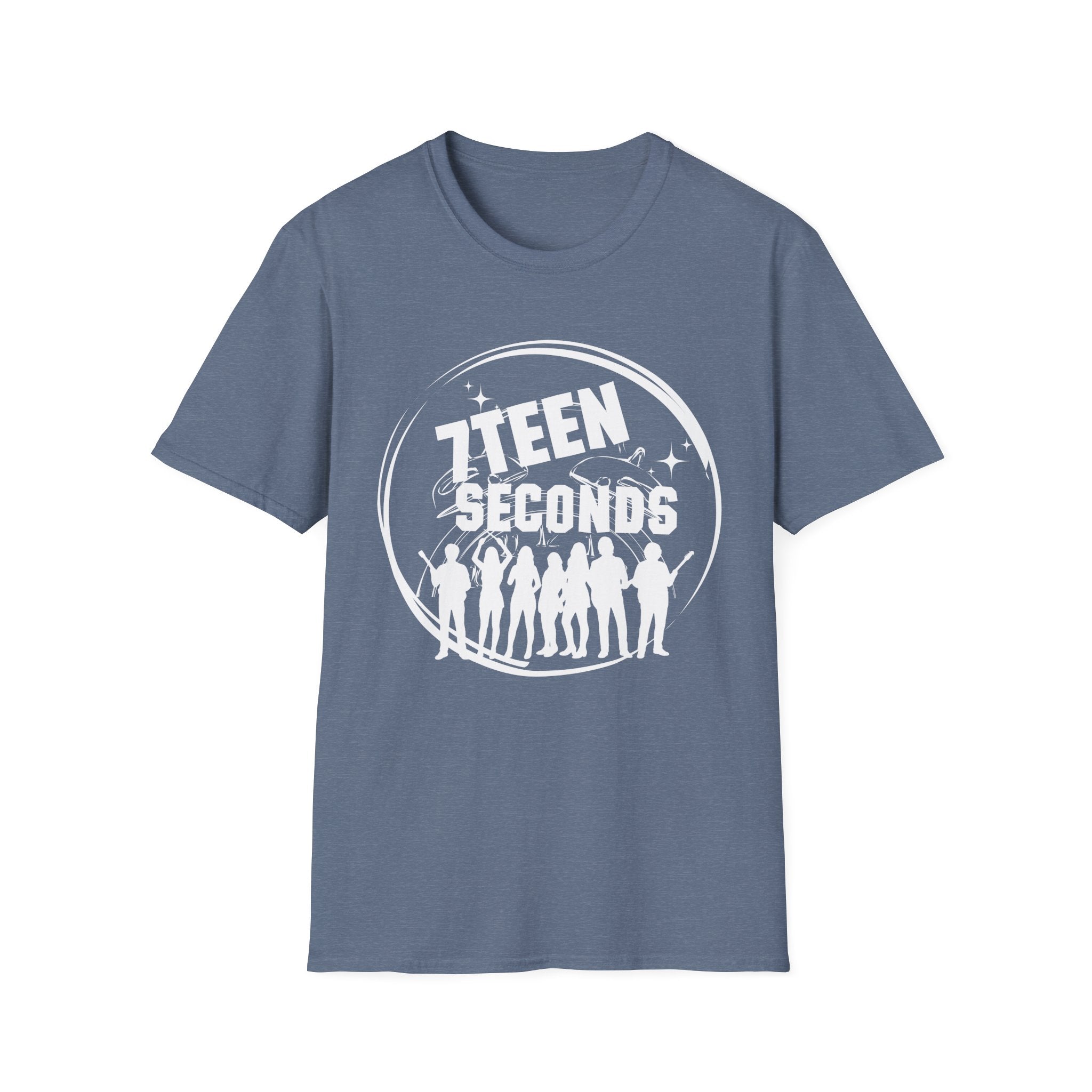 Teen Seconds silhouette band logo T-Shirt | music tee, orange crewneck