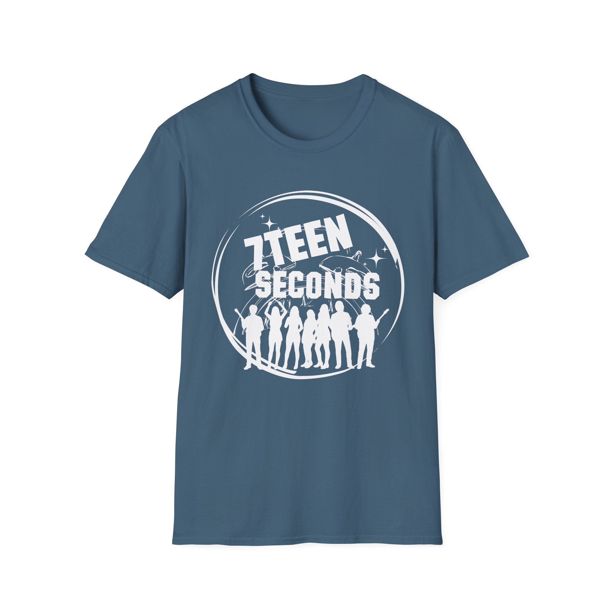 Teen Seconds silhouette band logo T-Shirt | music tee, orange crewneck