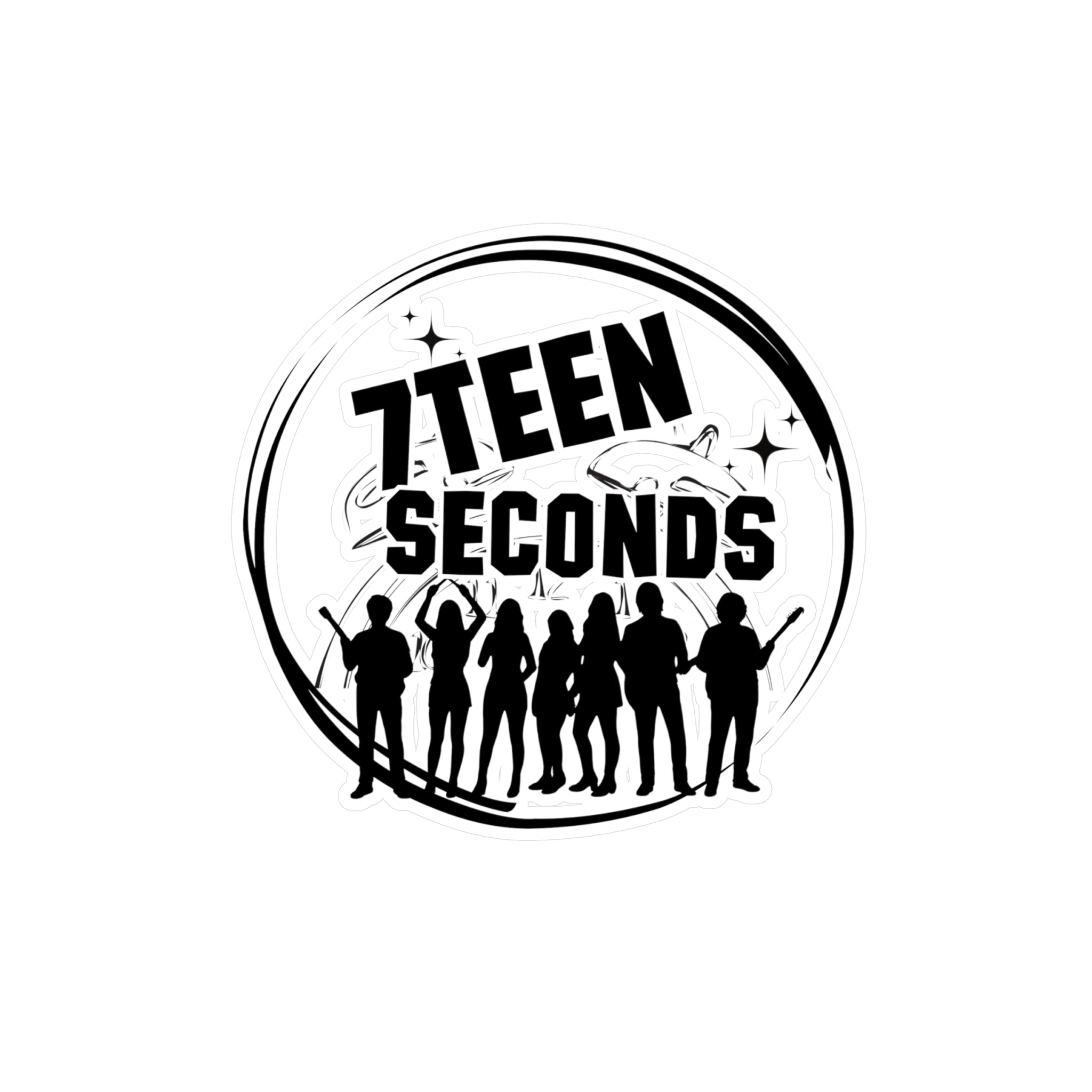 7Teen Seconds band logo Sticker | Kiss-Cut Vinyl Decal