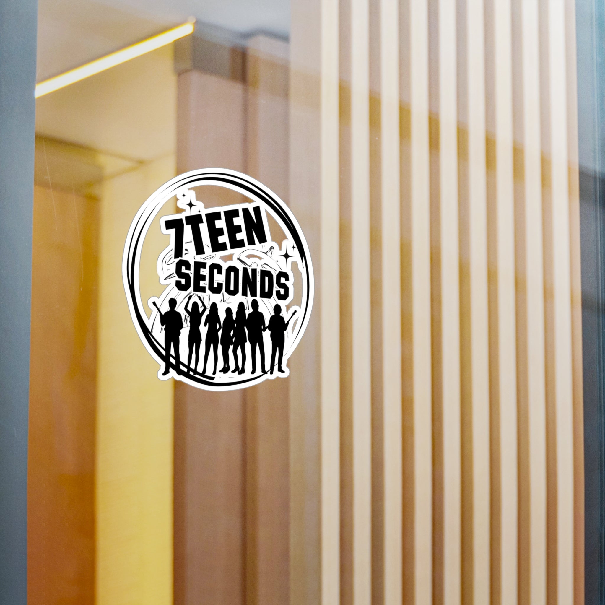 7Teen Seconds band logo Sticker | Kiss-Cut Vinyl Decal