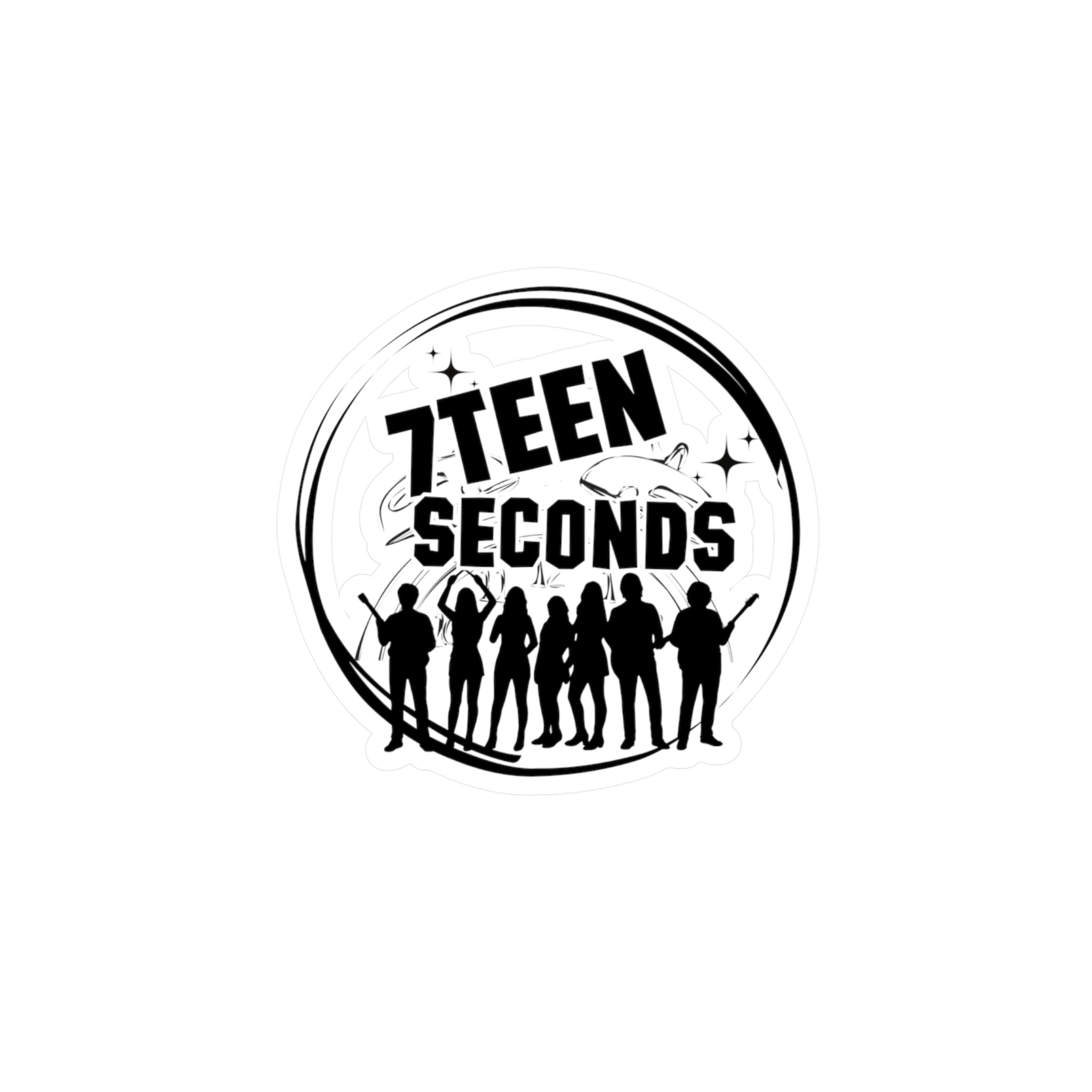 7Teen Seconds band logo Sticker | Kiss-Cut Vinyl Decal