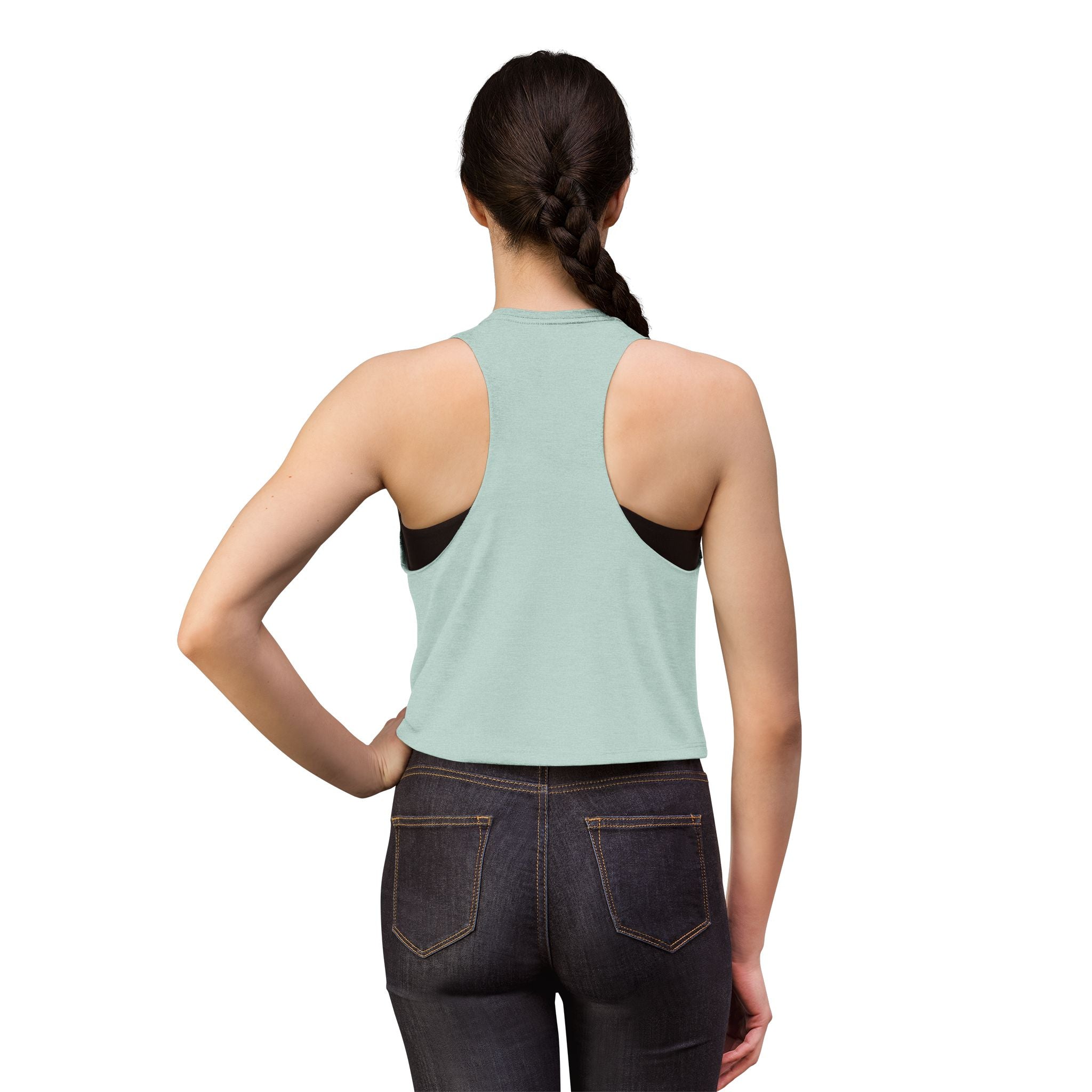 7Teen Seconds Band Logo Crop Top | Silhouette Rock Group Graphic Tank