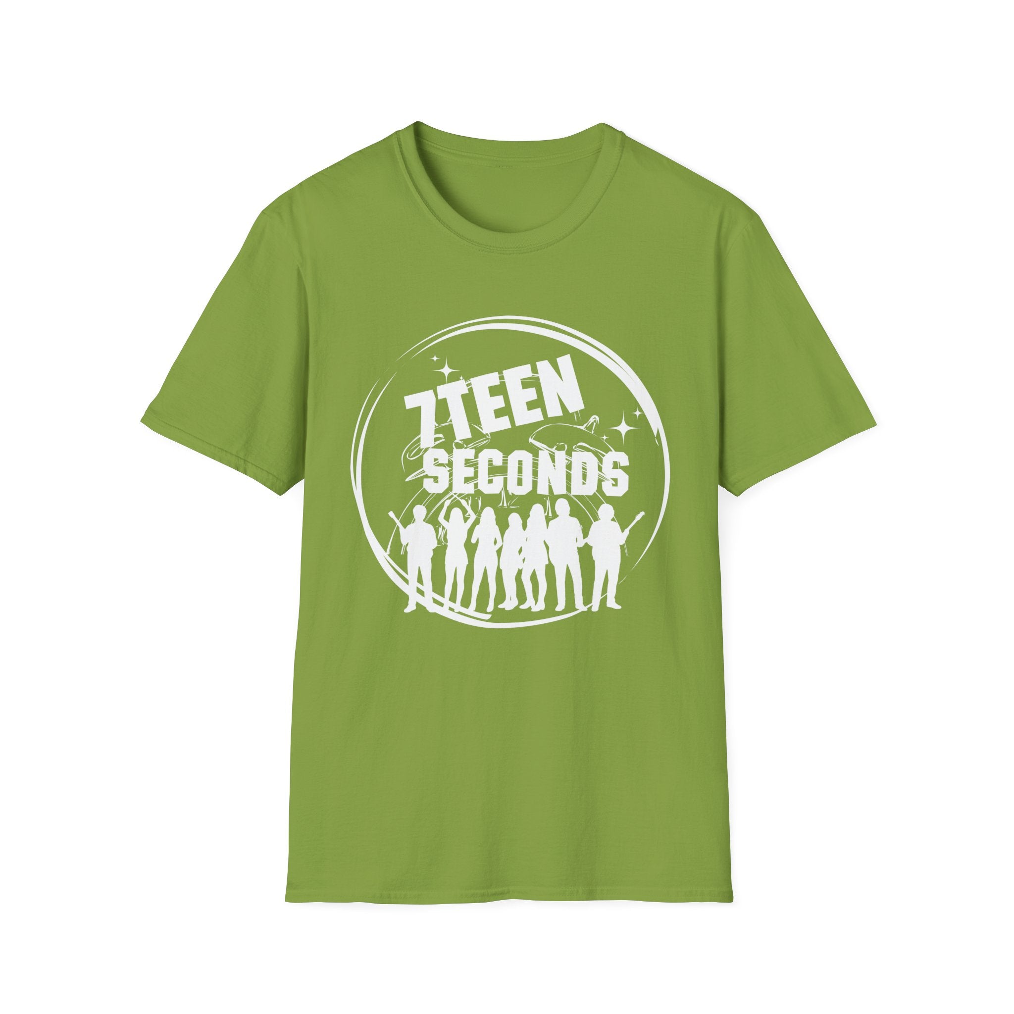 Teen Seconds silhouette band logo T-Shirt | music tee, orange crewneck