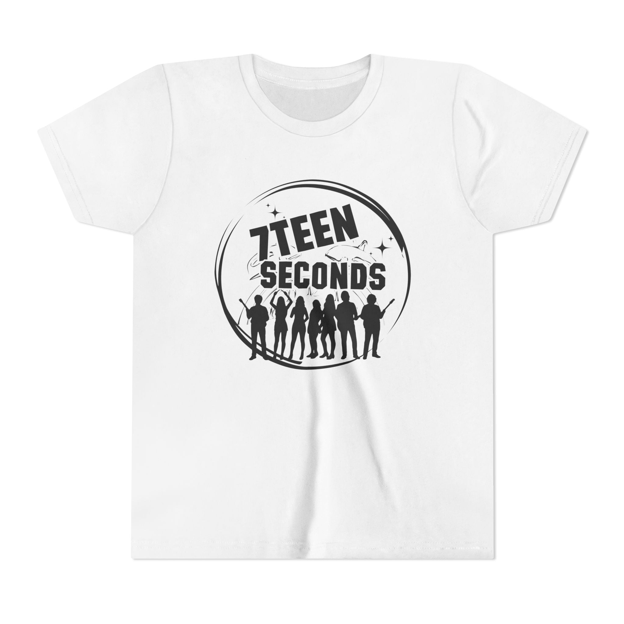 7 Teen Seconds silhouette band logo Youth Tee | Kids Graphic T-Shirt