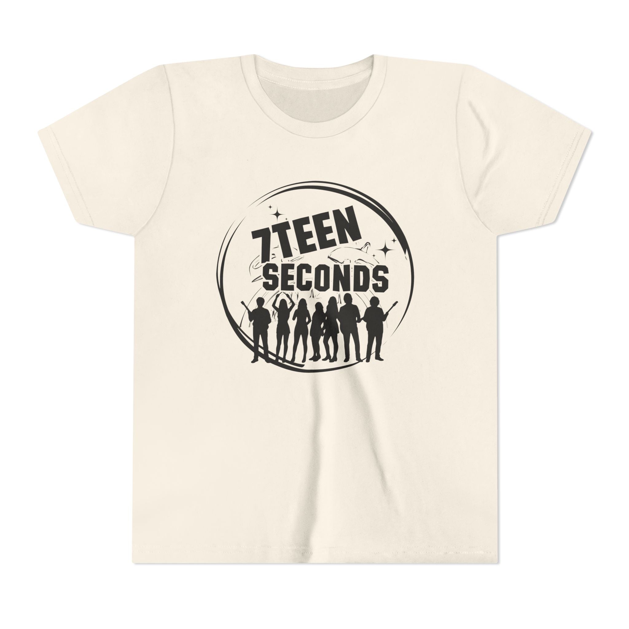 7 Teen Seconds silhouette band logo Youth Tee | Kids Graphic T-Shirt