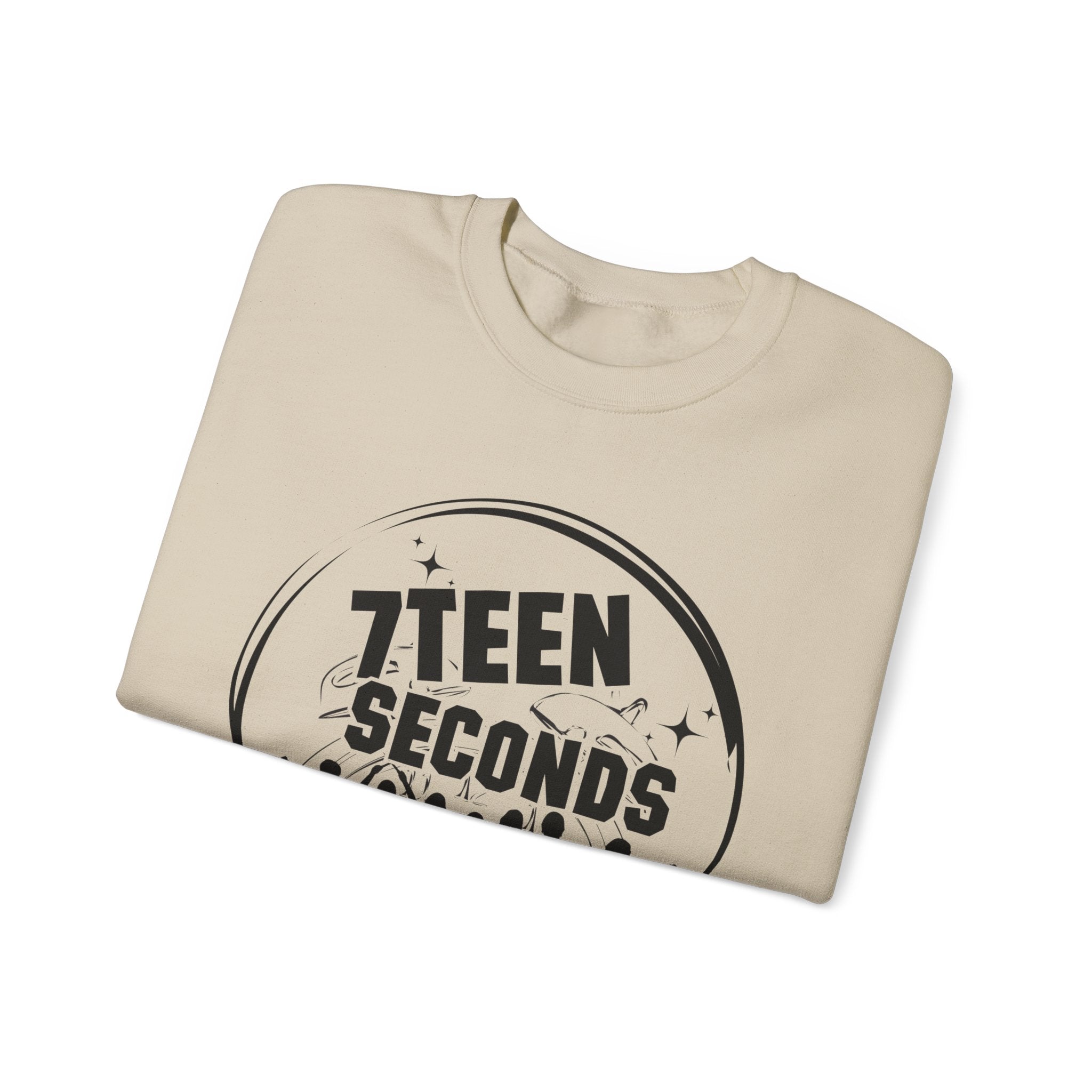 7Teen Seconds White Crewneck Sweatshirt | Classic Pullover