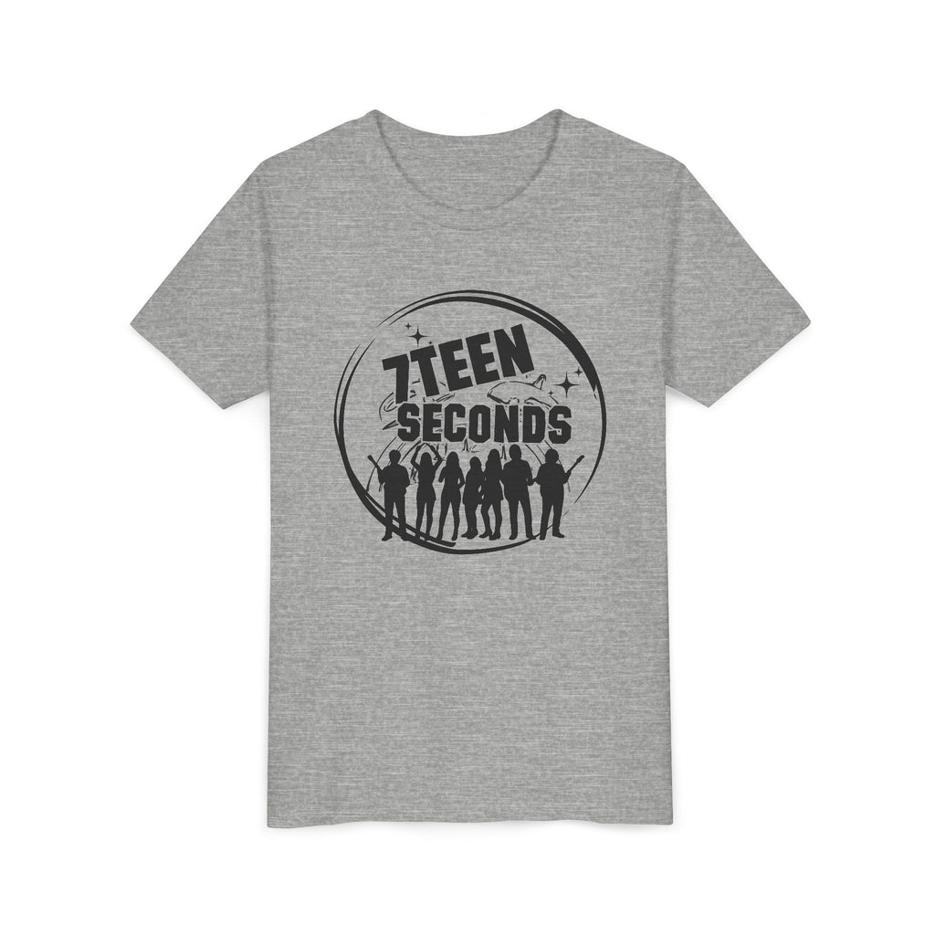 7 Teen Seconds silhouette band logo Youth Tee | Kids Graphic T-Shirt