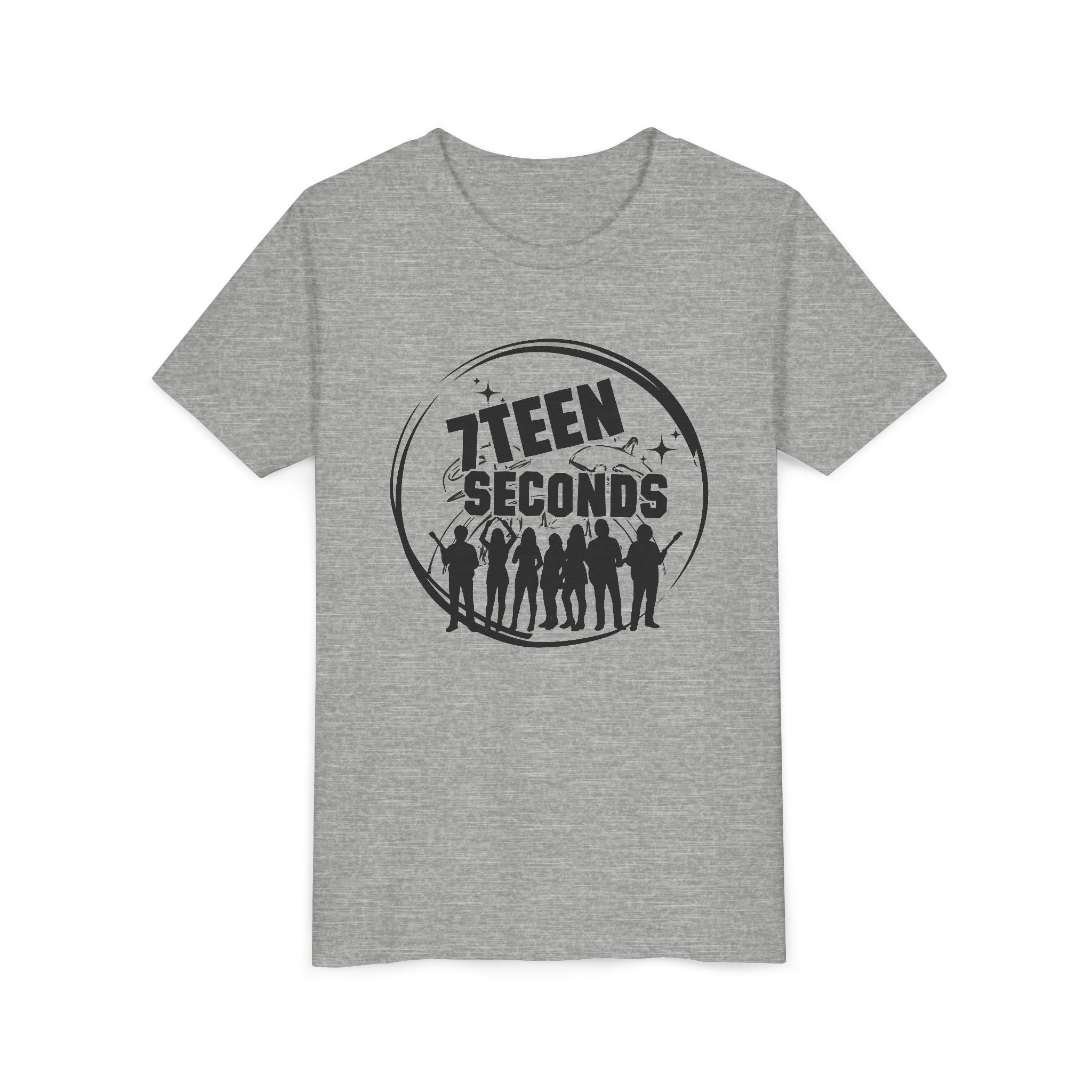 7 Teen Seconds silhouette band logo Youth Tee | Kids Graphic T-Shirt