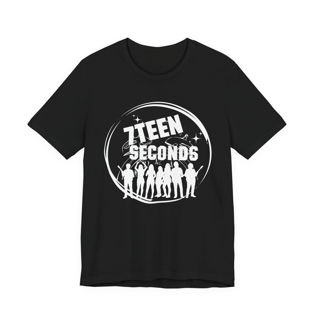 7Teen Seconds band logo T-Shirt | silhouette rock group tee