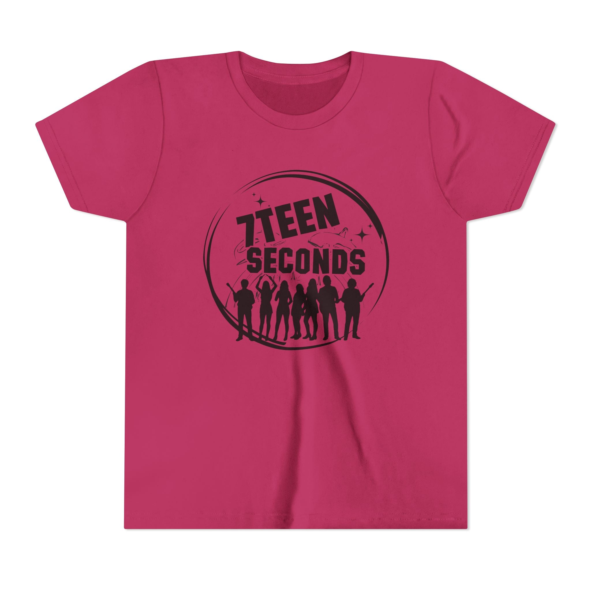 7 Teen Seconds silhouette band logo Youth Tee | Kids Graphic T-Shirt
