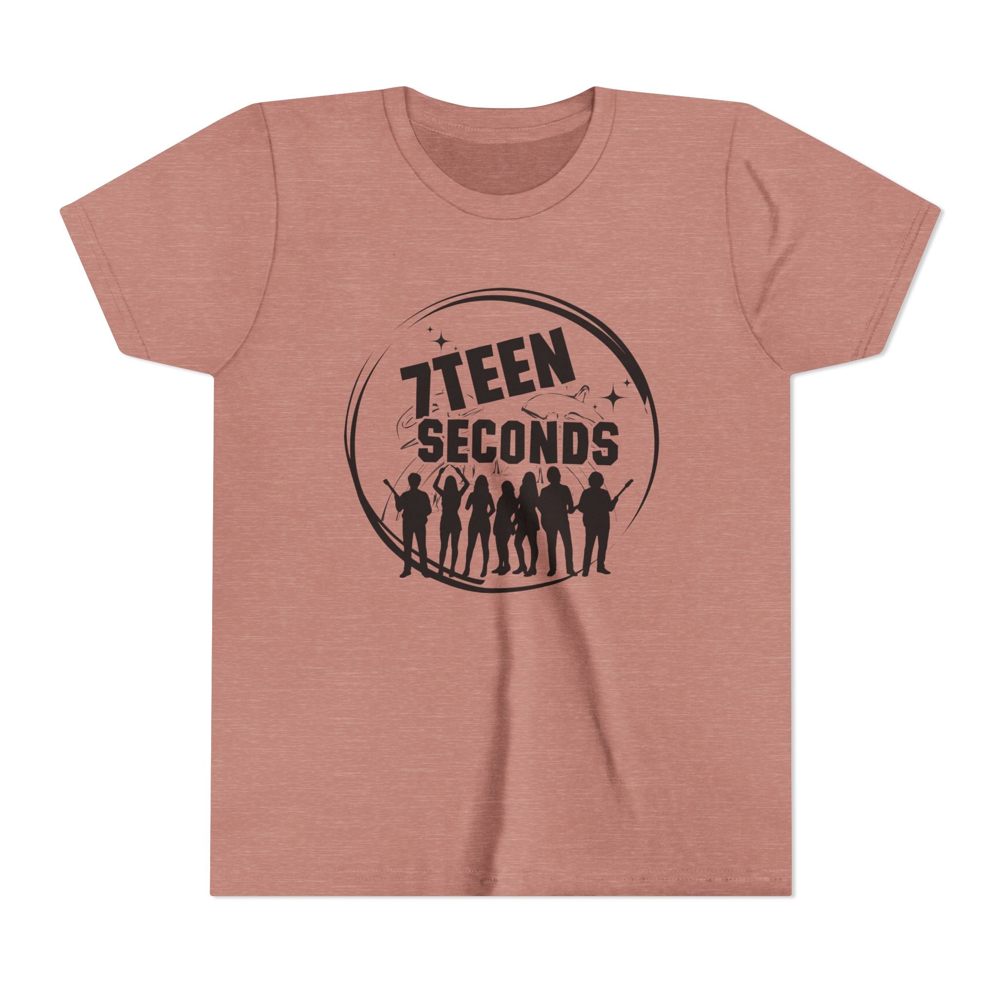7 Teen Seconds silhouette band logo Youth Tee | Kids Graphic T-Shirt