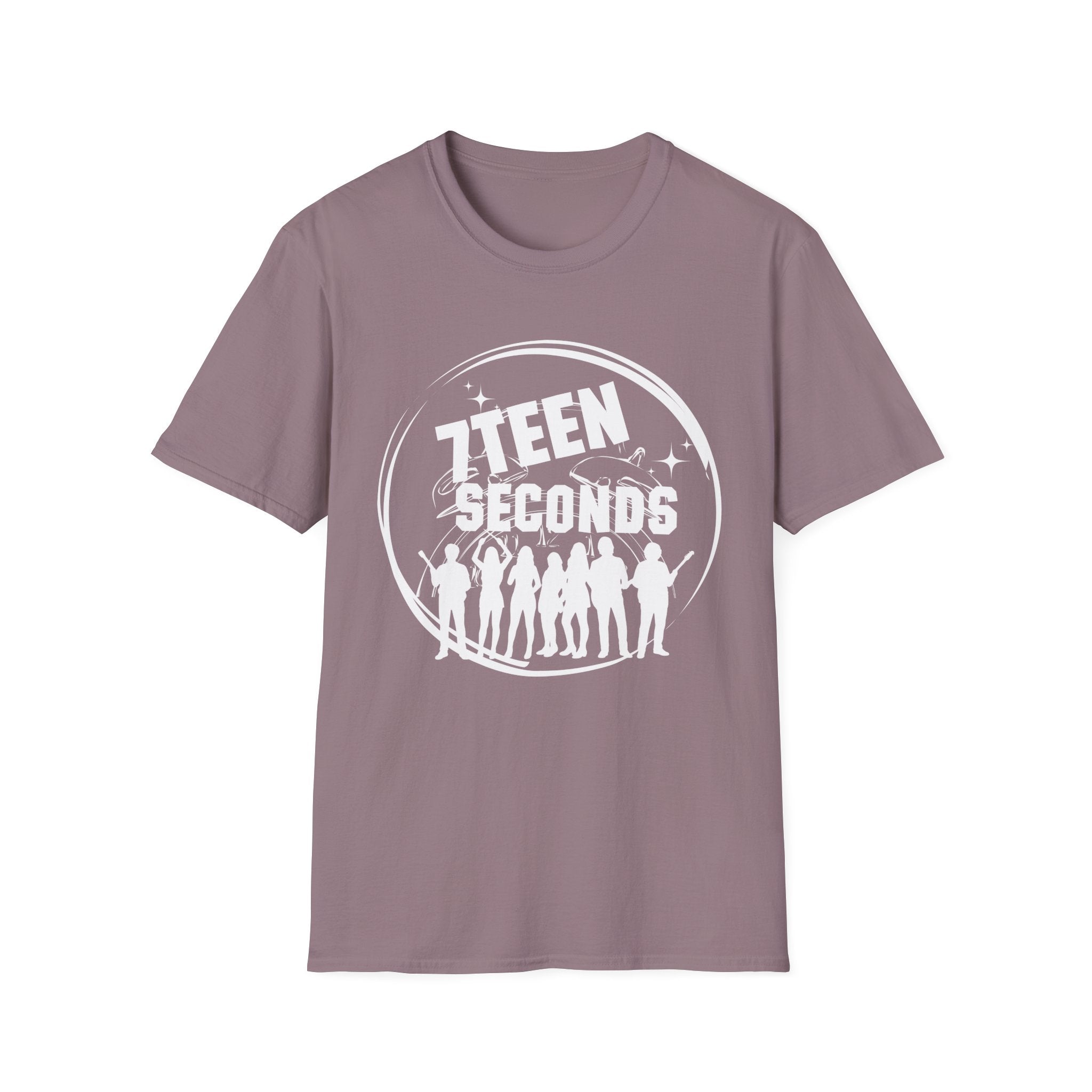 Teen Seconds silhouette band logo T-Shirt | music tee, orange crewneck