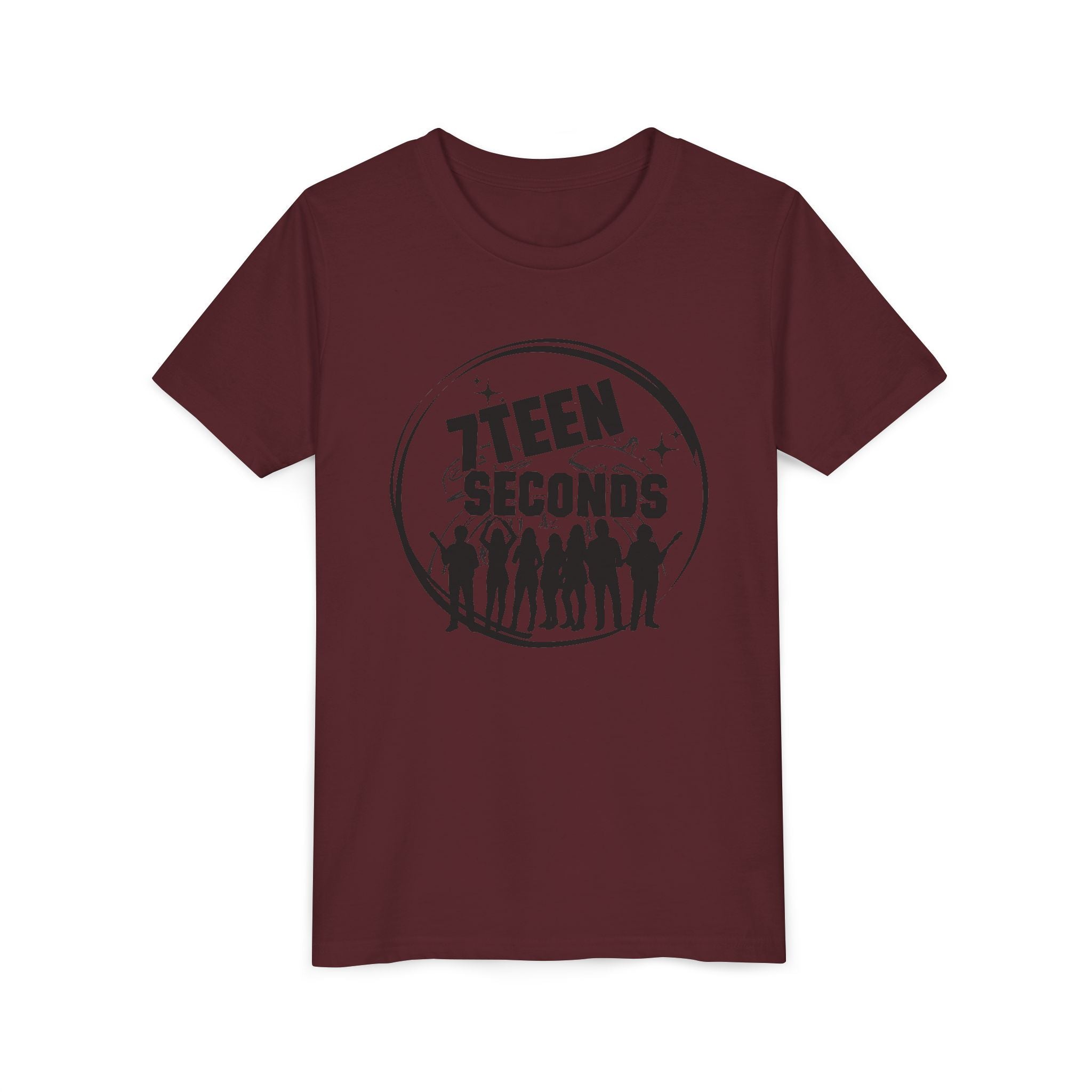 7 Teen Seconds silhouette band logo Youth Tee | Kids Graphic T-Shirt