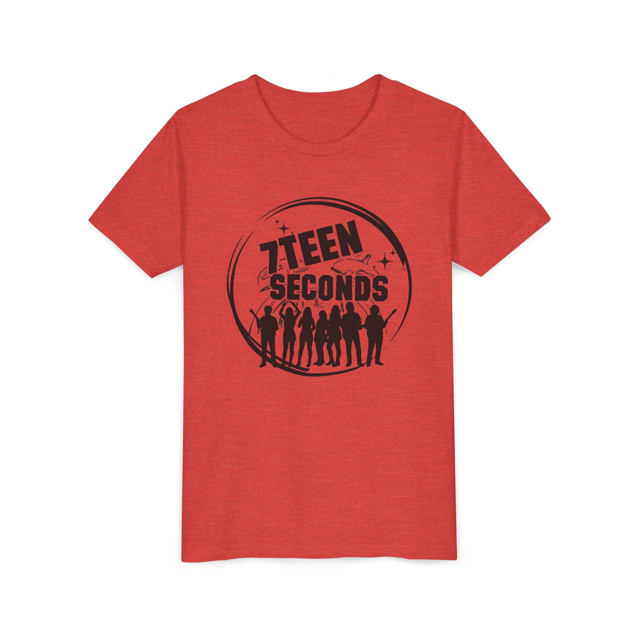 7 Teen Seconds silhouette band logo Youth Tee | Kids Graphic T-Shirt