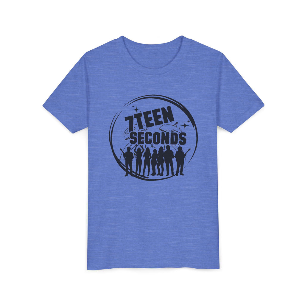 7 Teen Seconds silhouette band logo Youth Tee | Kids Graphic T-Shirt