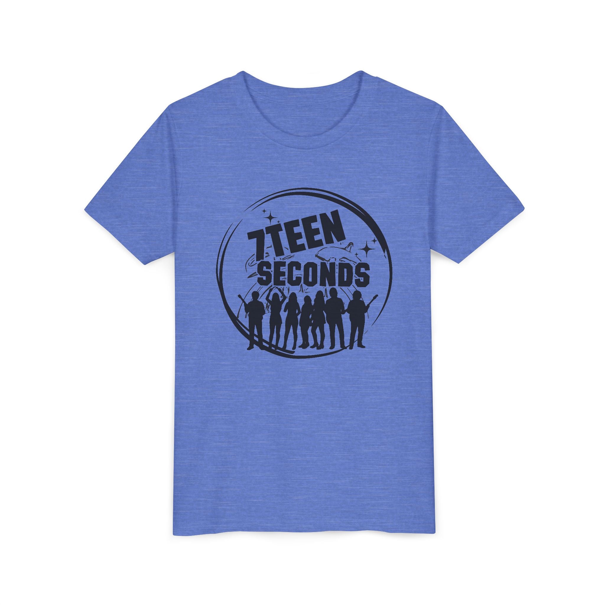 7 Teen Seconds silhouette band logo Youth Tee | Kids Graphic T-Shirt
