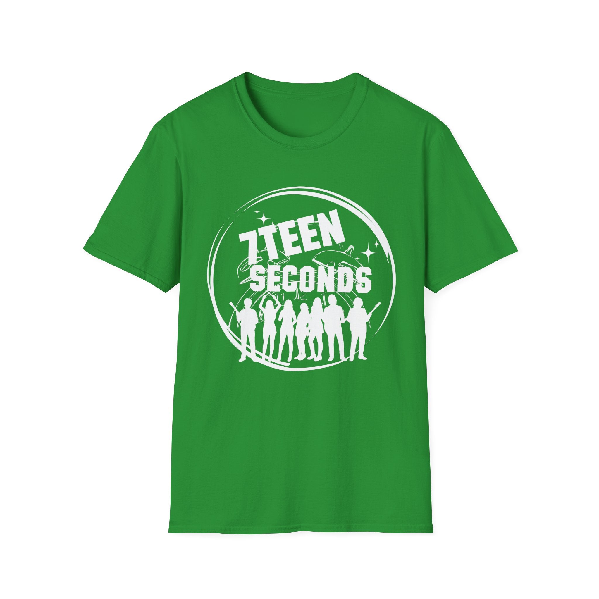 Teen Seconds silhouette band logo T-Shirt | music tee, orange crewneck