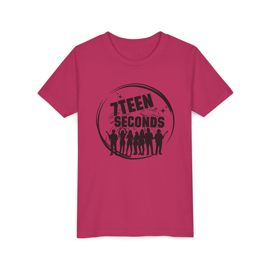 7 Teen Seconds silhouette band logo Youth Tee | Kids Graphic T-Shirt