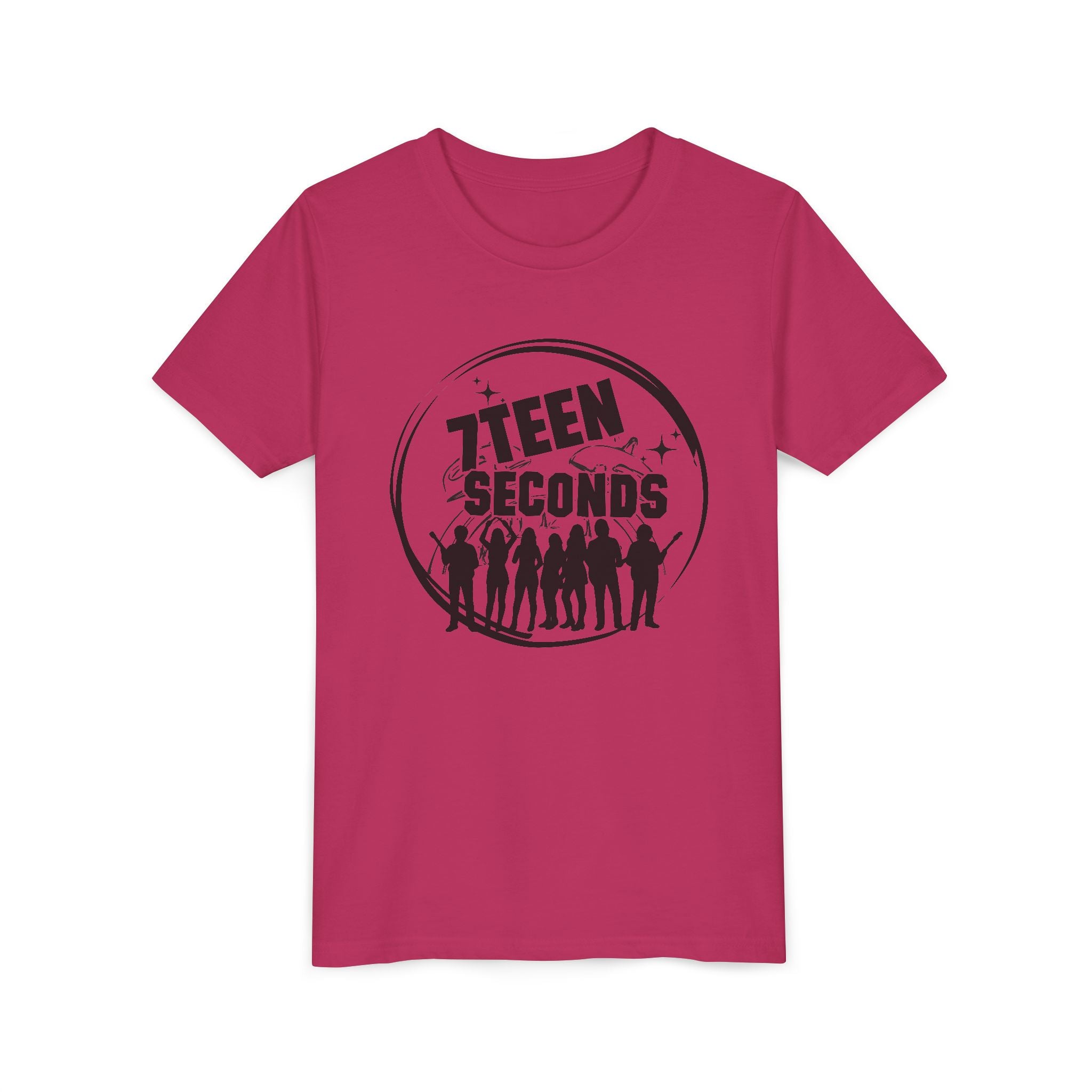 7 Teen Seconds silhouette band logo Youth Tee | Kids Graphic T-Shirt