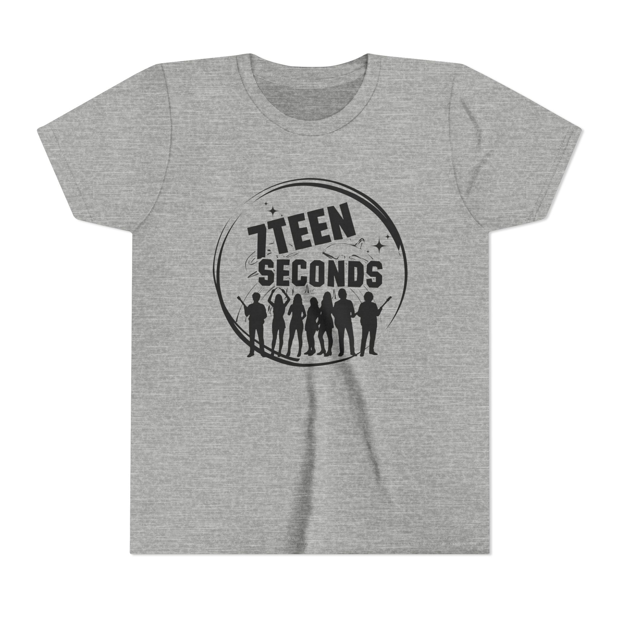7 Teen Seconds silhouette band logo Youth Tee | Kids Graphic T-Shirt