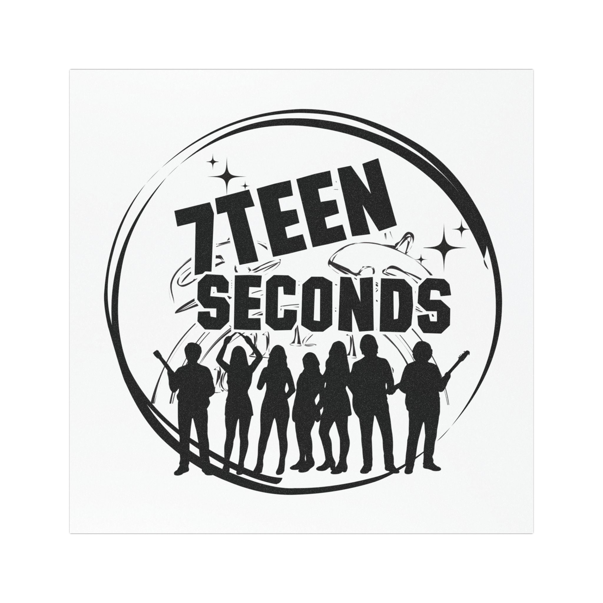 Car Magnet — '7teen Seconds' Band Logo Silhouette