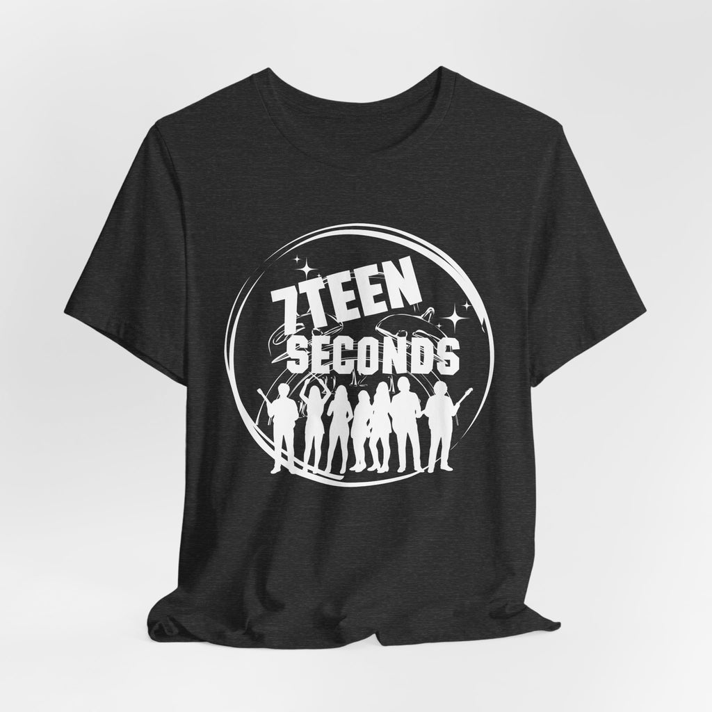 7Teen Seconds band logo T-Shirt | silhouette rock group tee