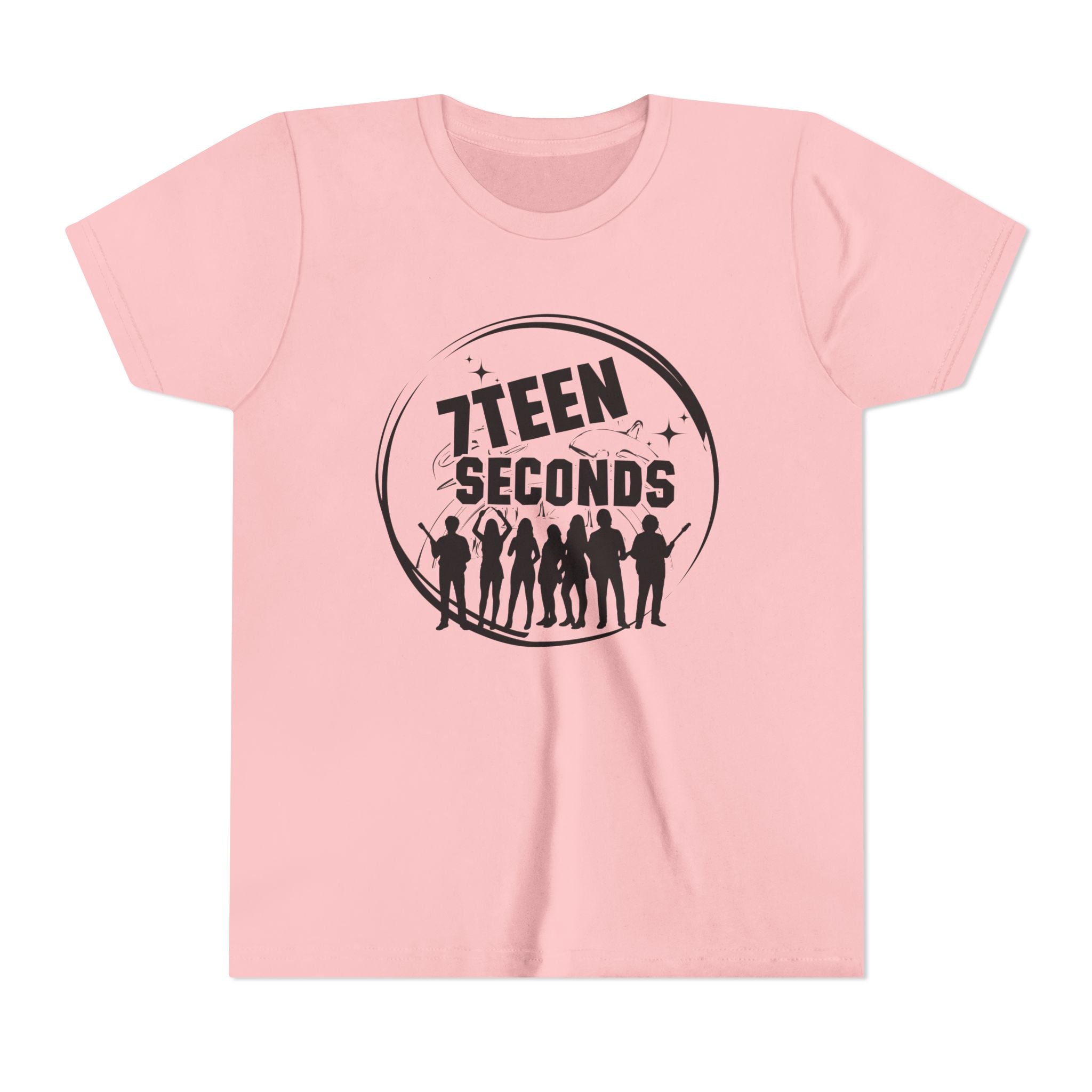 7 Teen Seconds silhouette band logo Youth Tee | Kids Graphic T-Shirt