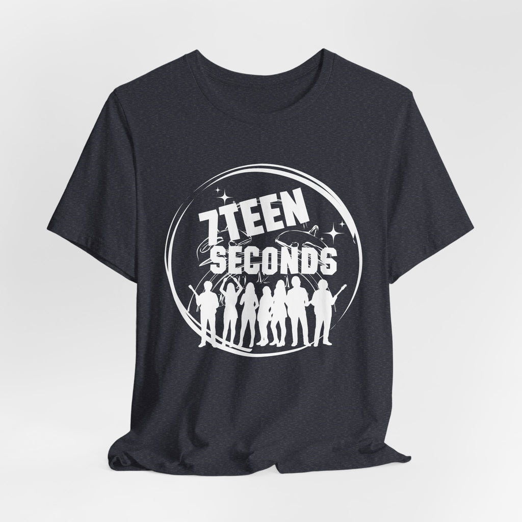 7Teen Seconds band logo T-Shirt | silhouette rock group tee