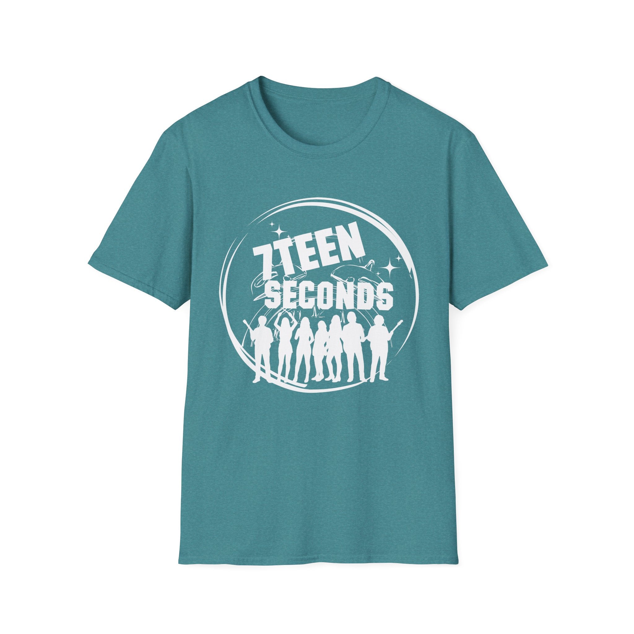 Teen Seconds silhouette band logo T-Shirt | music tee, orange crewneck