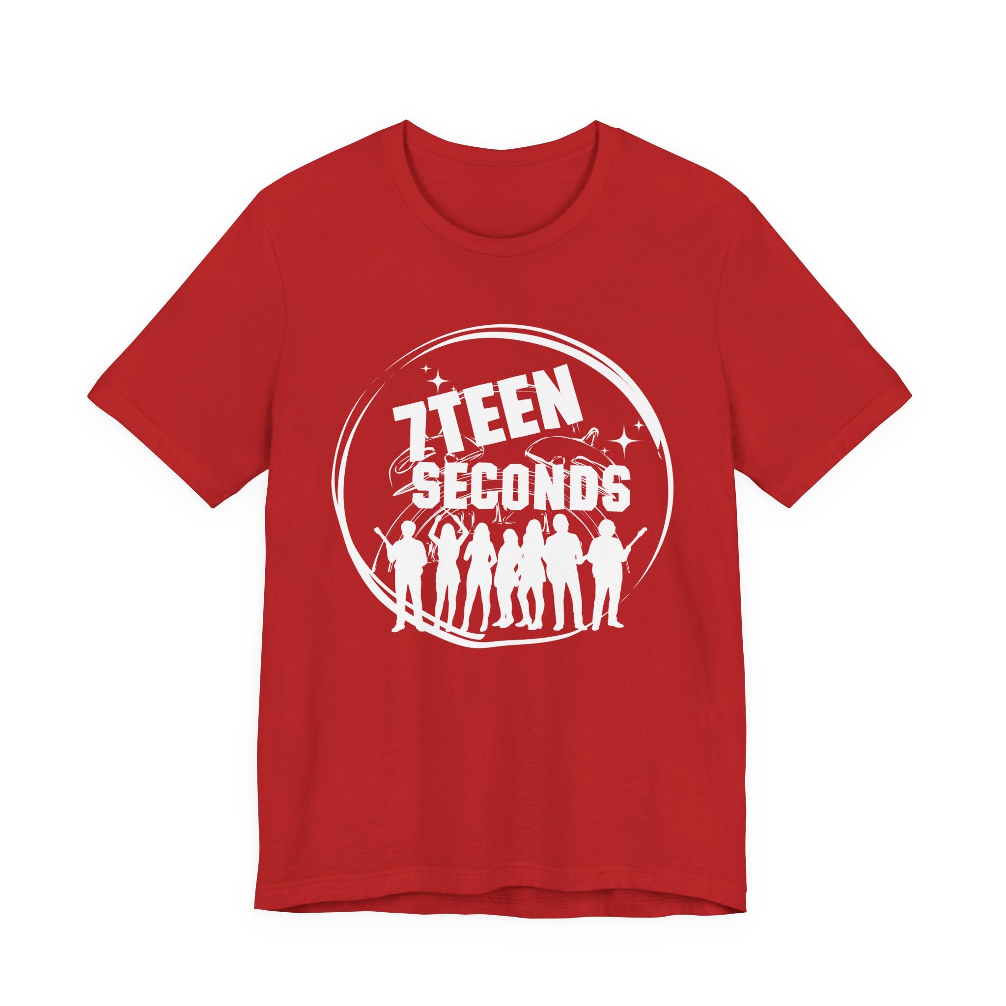 7Teen Seconds band logo T-Shirt | silhouette rock group tee