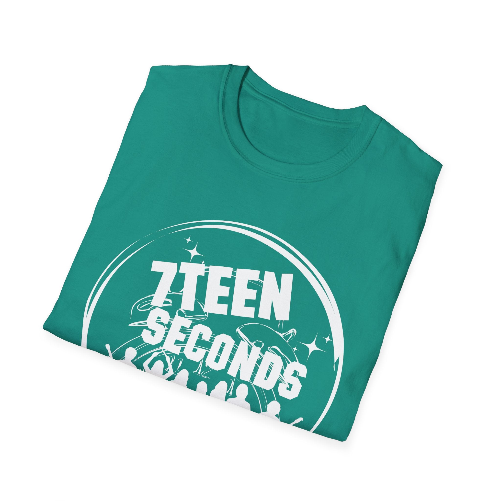 Teen Seconds silhouette band logo T-Shirt | music tee, orange crewneck