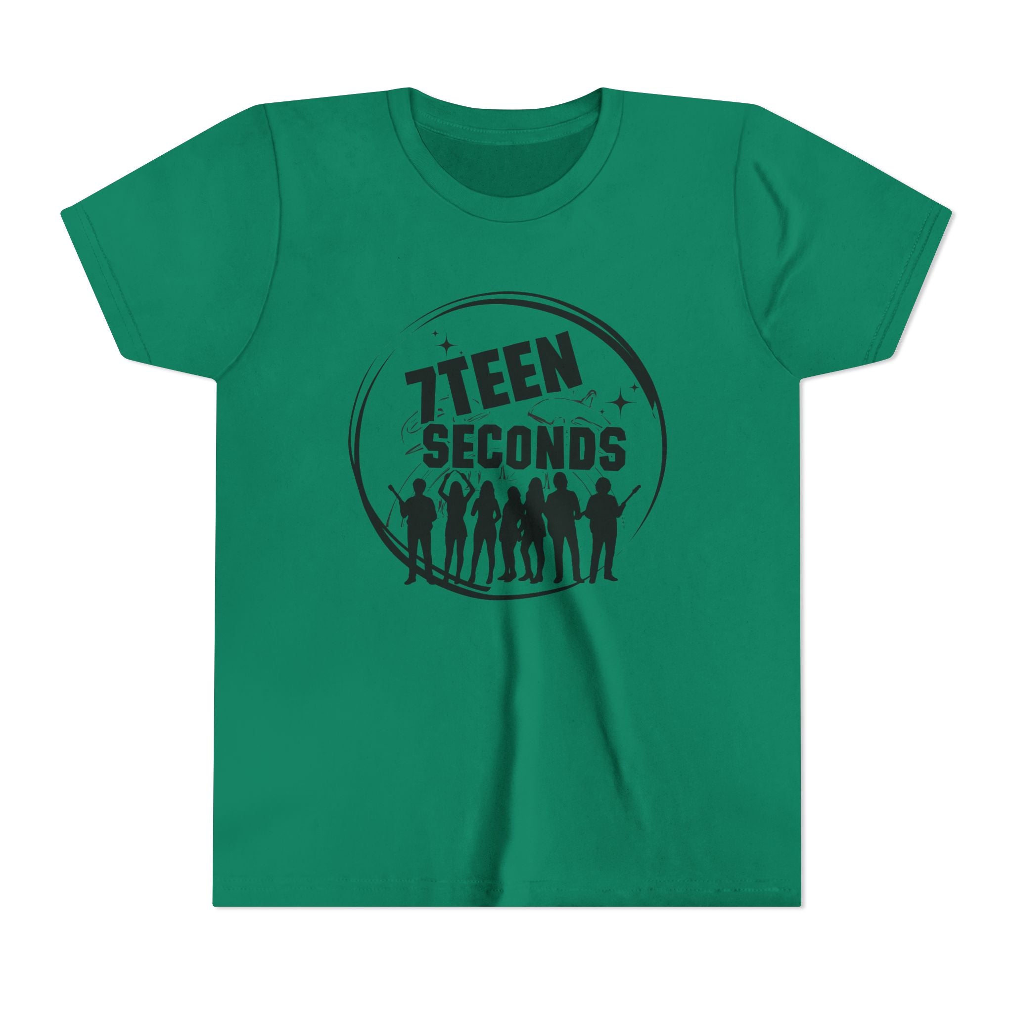 7 Teen Seconds silhouette band logo Youth Tee | Kids Graphic T-Shirt