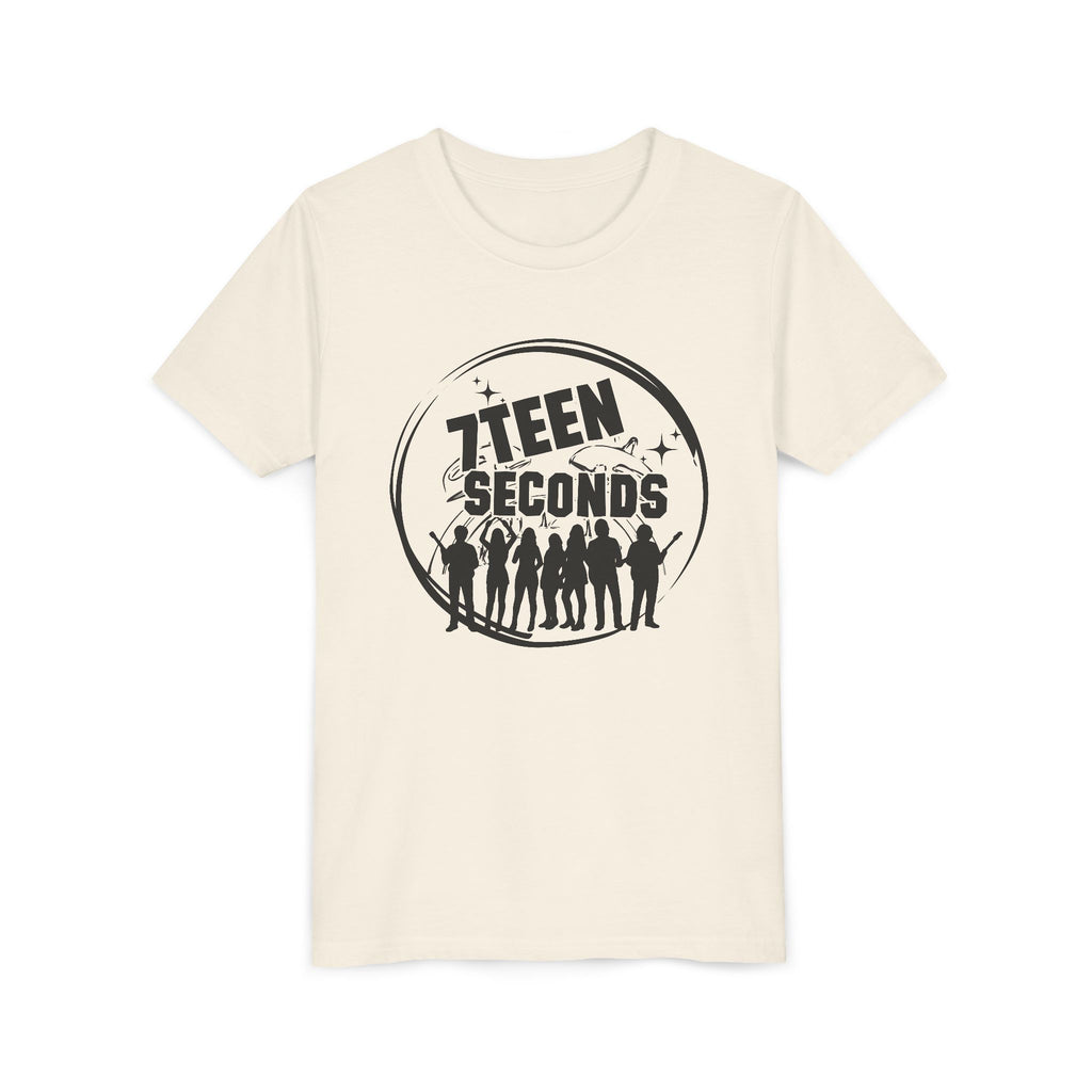 7 Teen Seconds silhouette band logo Youth Tee | Kids Graphic T-Shirt