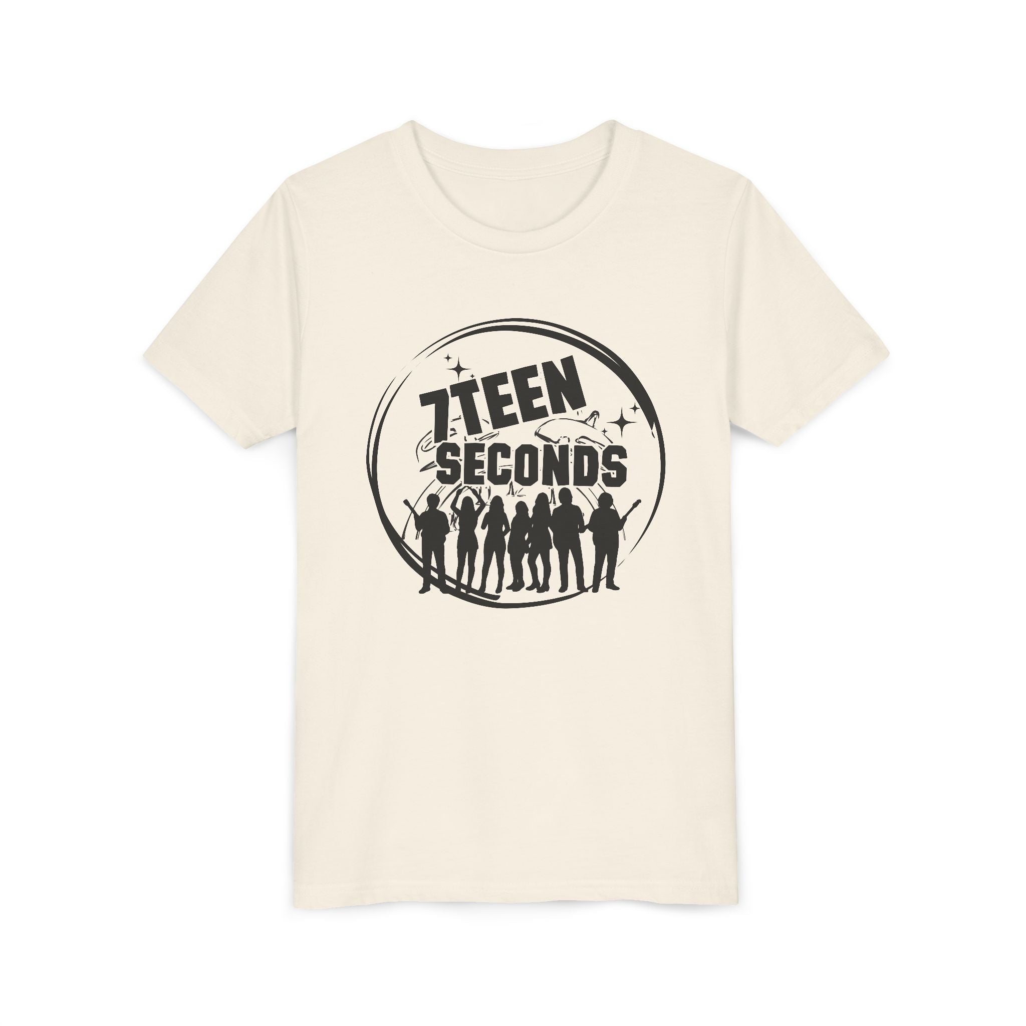 7 Teen Seconds silhouette band logo Youth Tee | Kids Graphic T-Shirt