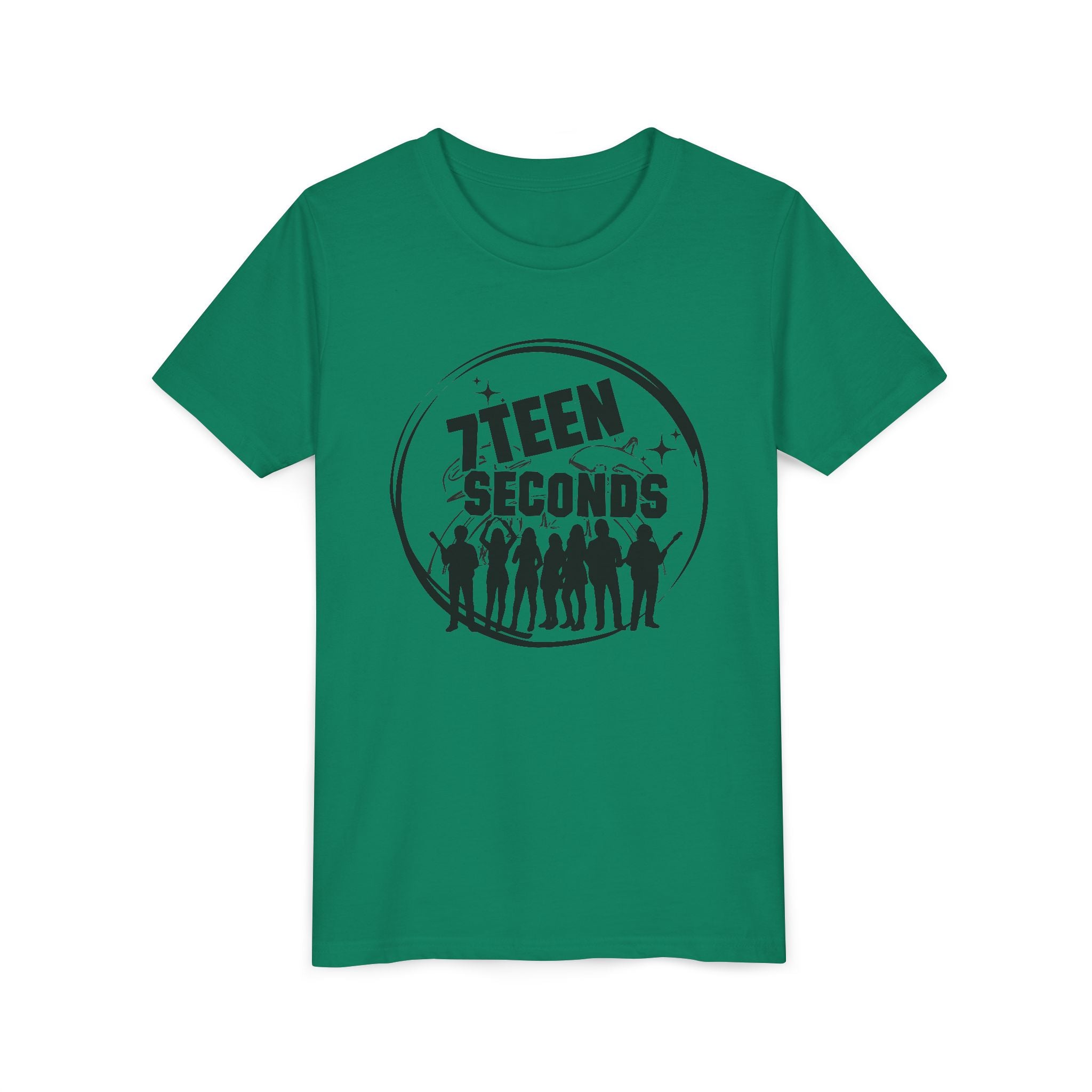 7 Teen Seconds silhouette band logo Youth Tee | Kids Graphic T-Shirt